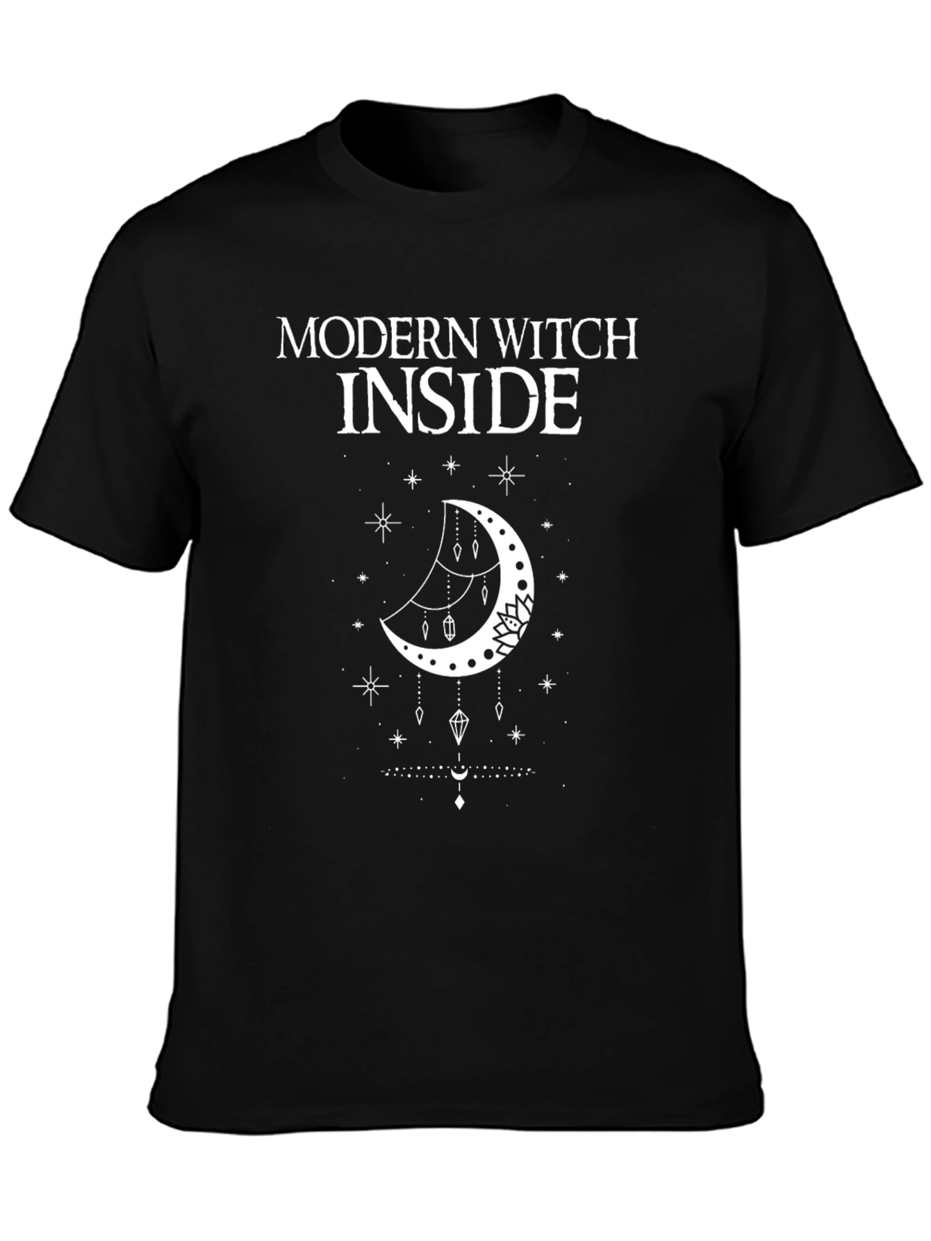 Modern Witch Inside Graphic T-Shirt - Black Cotton Tee