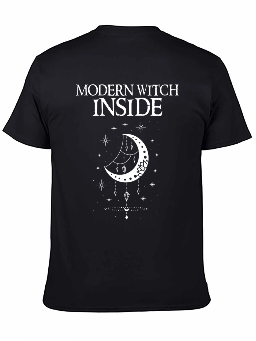 Modern Witch Inside Graphic T-Shirt - Black Cotton Tee