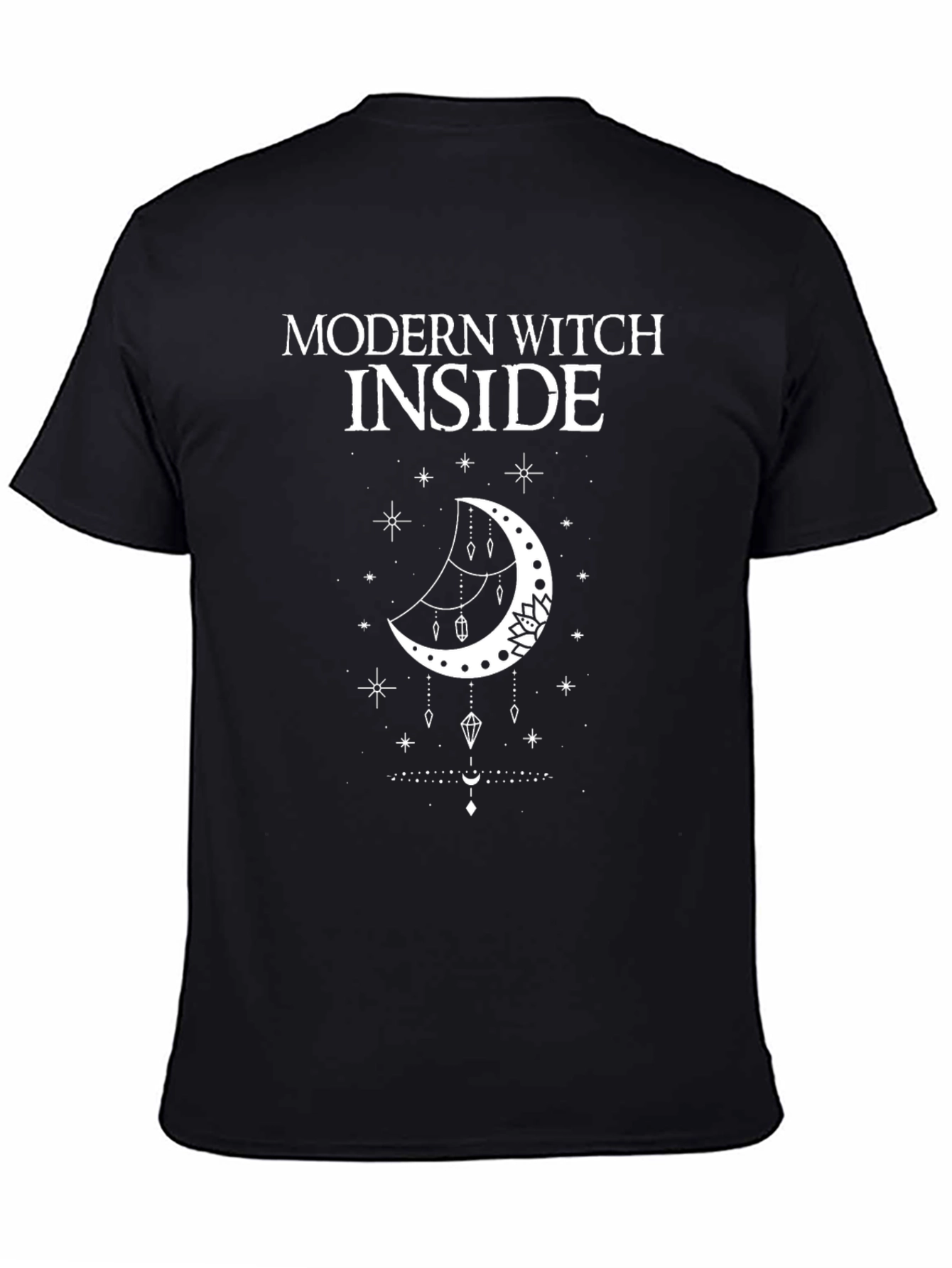 Modern Witch Inside Graphic T-Shirt - Black Cotton Tee