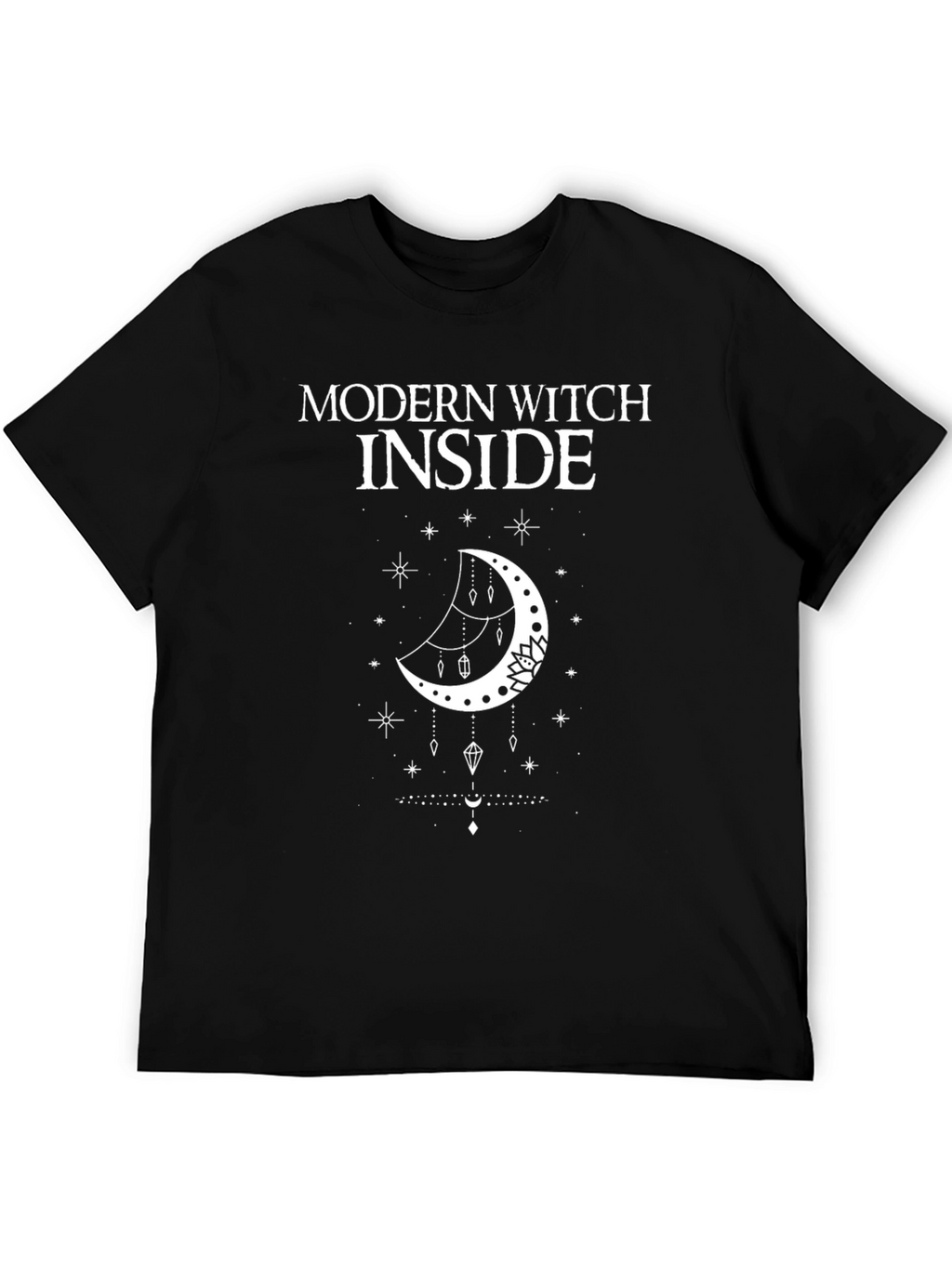 Modern Witch Inside Graphic T-Shirt - Black Cotton Tee