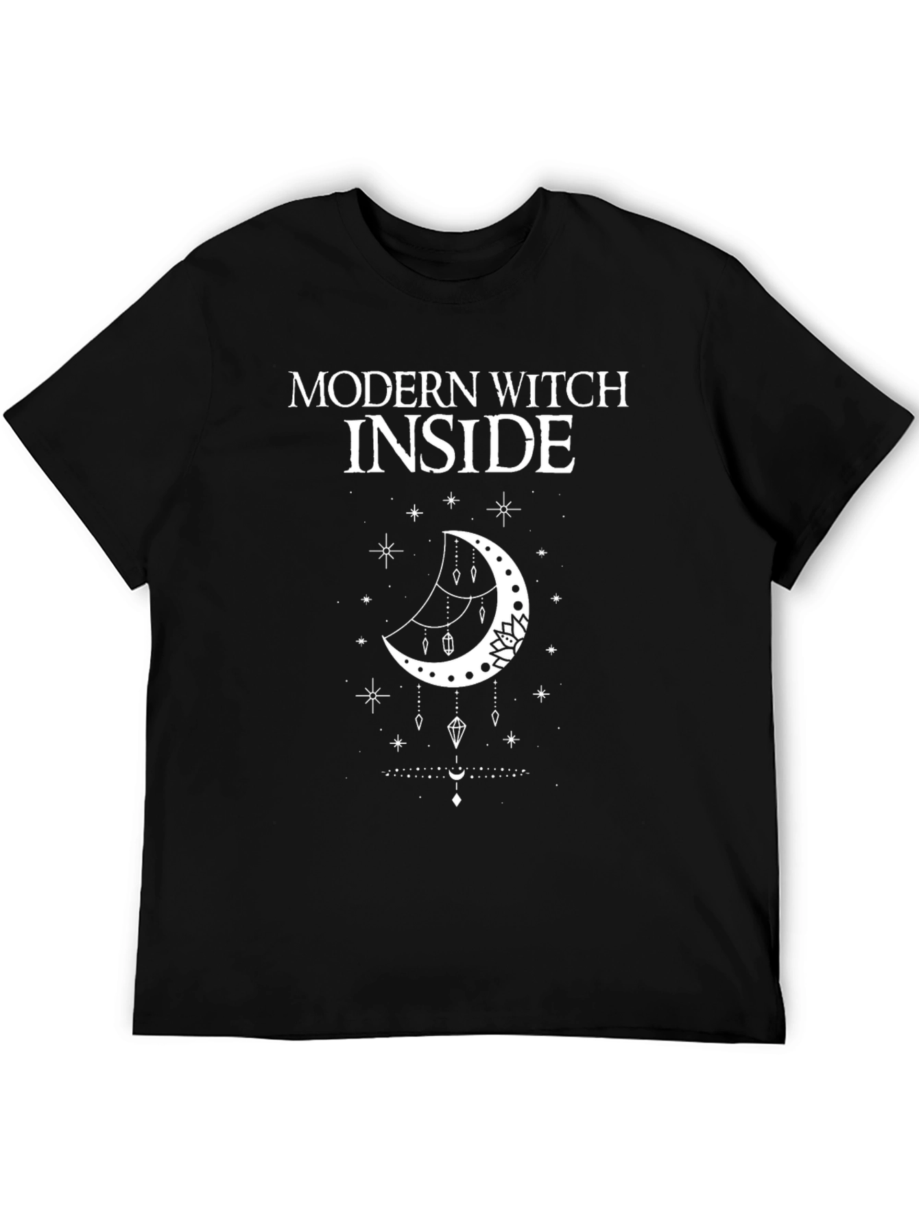 Modern Witch Inside Graphic T-Shirt - Black Cotton Tee