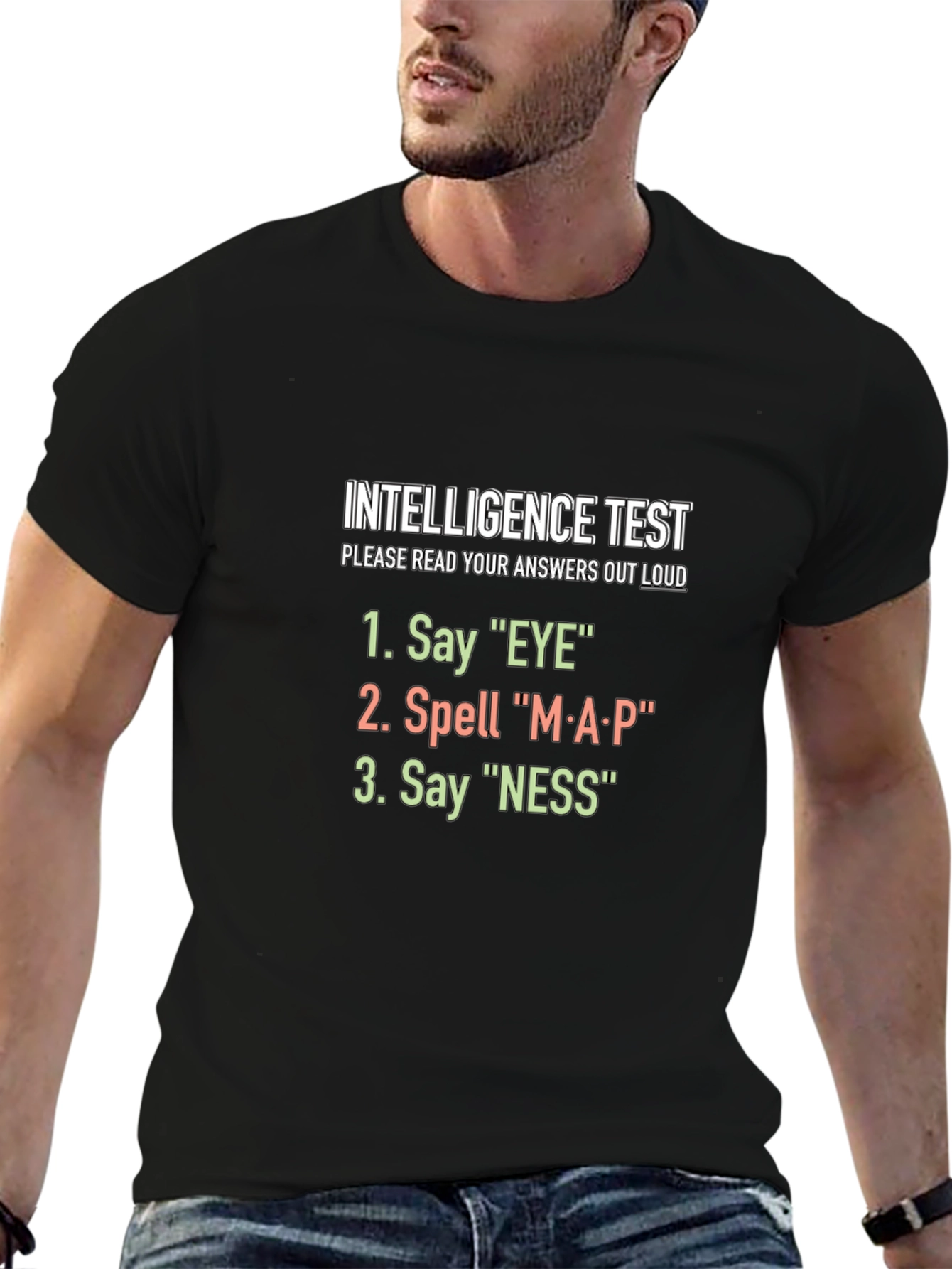 Intelligence Test T-Shirt - Funny Brain Teaser Tee