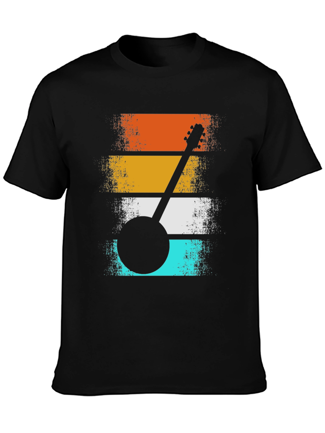 Retro Banjo Graphic Tee - Vintage Style Music Lover Shirt
