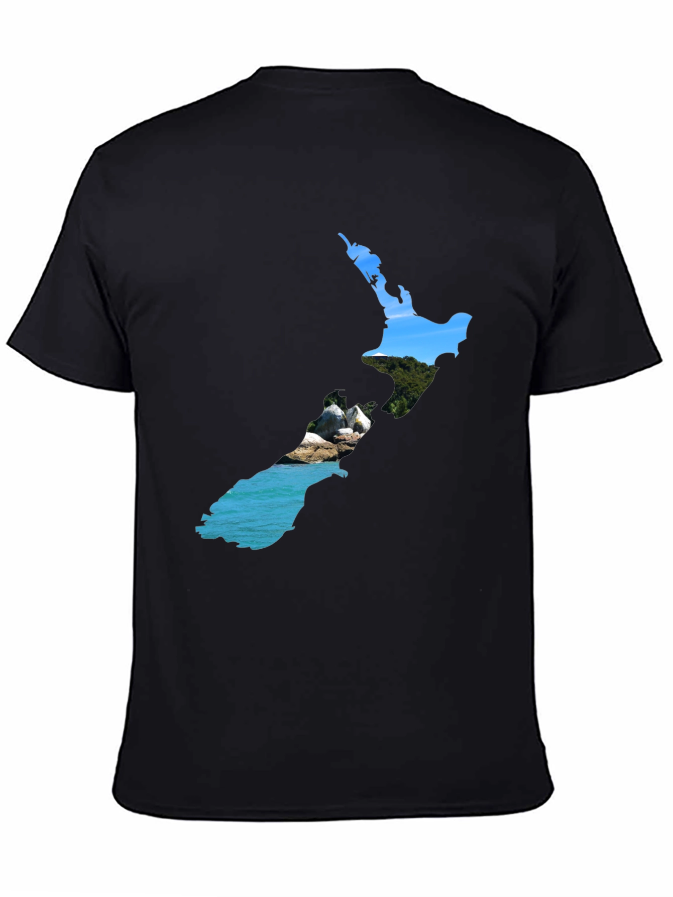 New Zealand Map Graphic T-Shirt