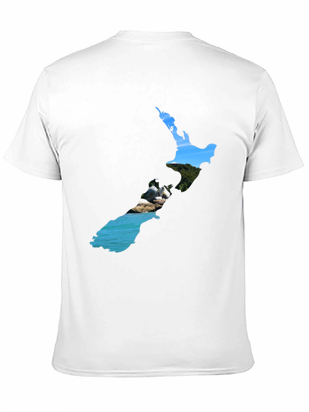 New Zealand Map Graphic T-Shirt