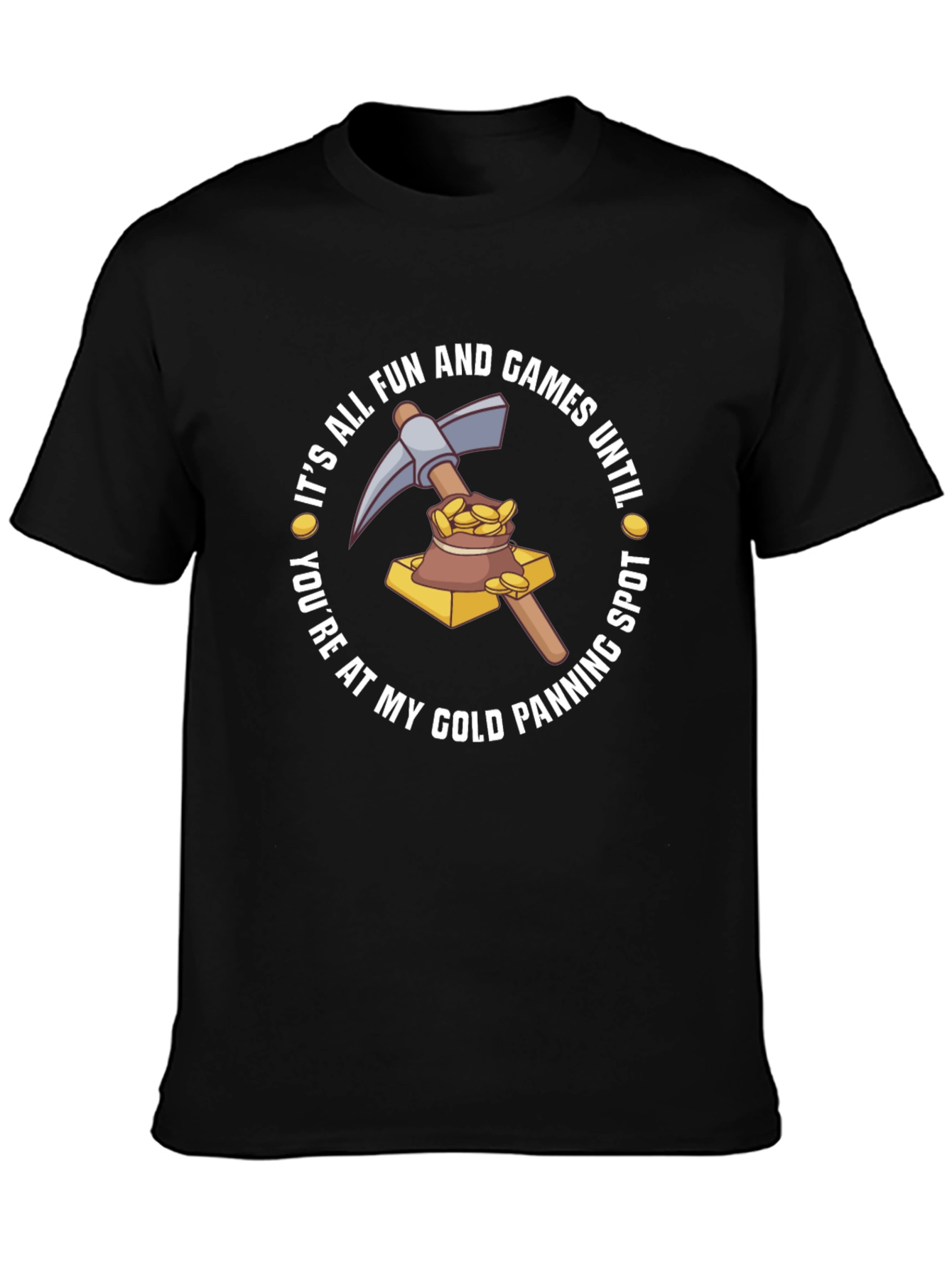 Gold Panning Humor Graphic T-Shirt