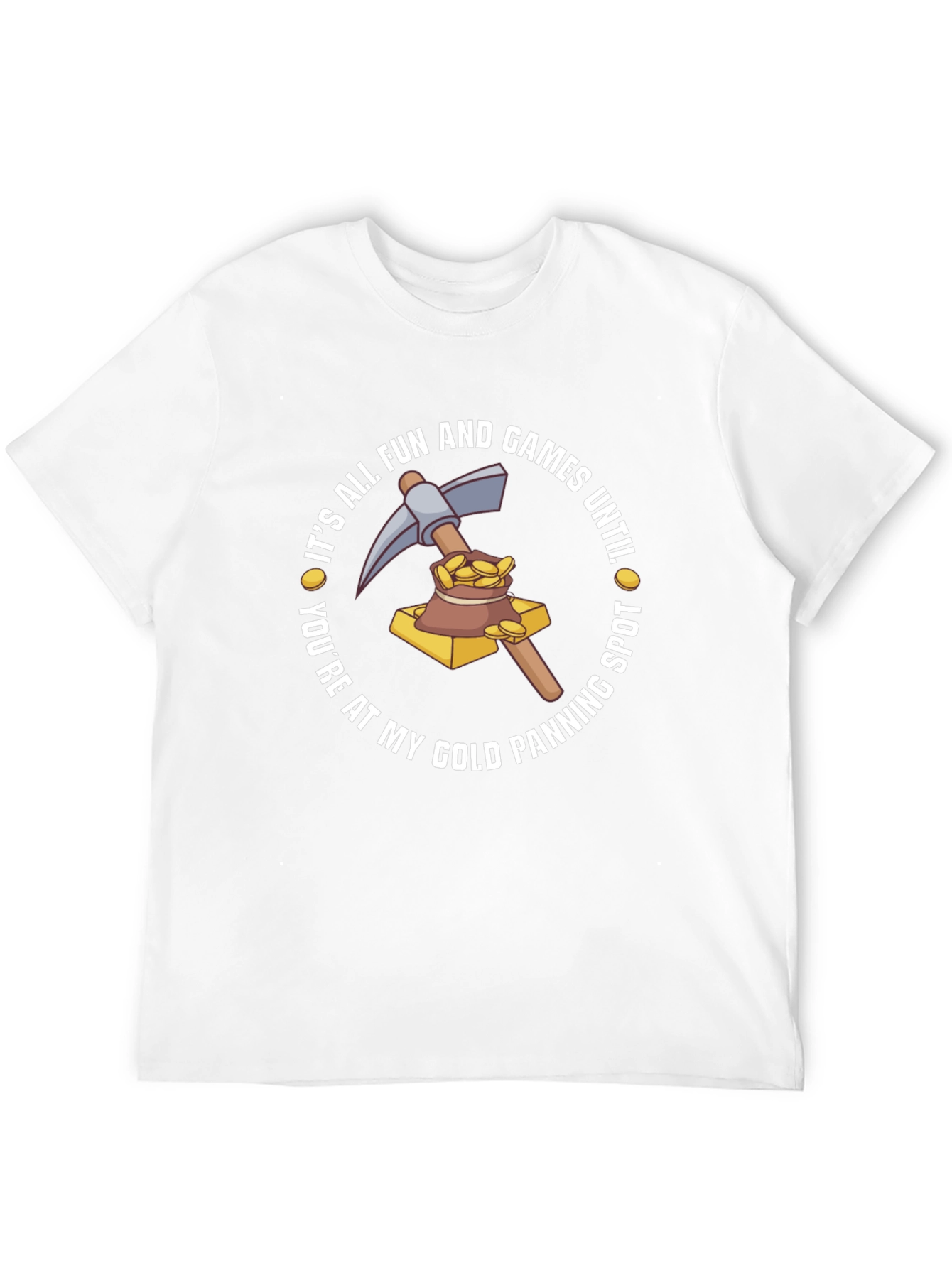 Gold Panning Humor Graphic T-Shirt