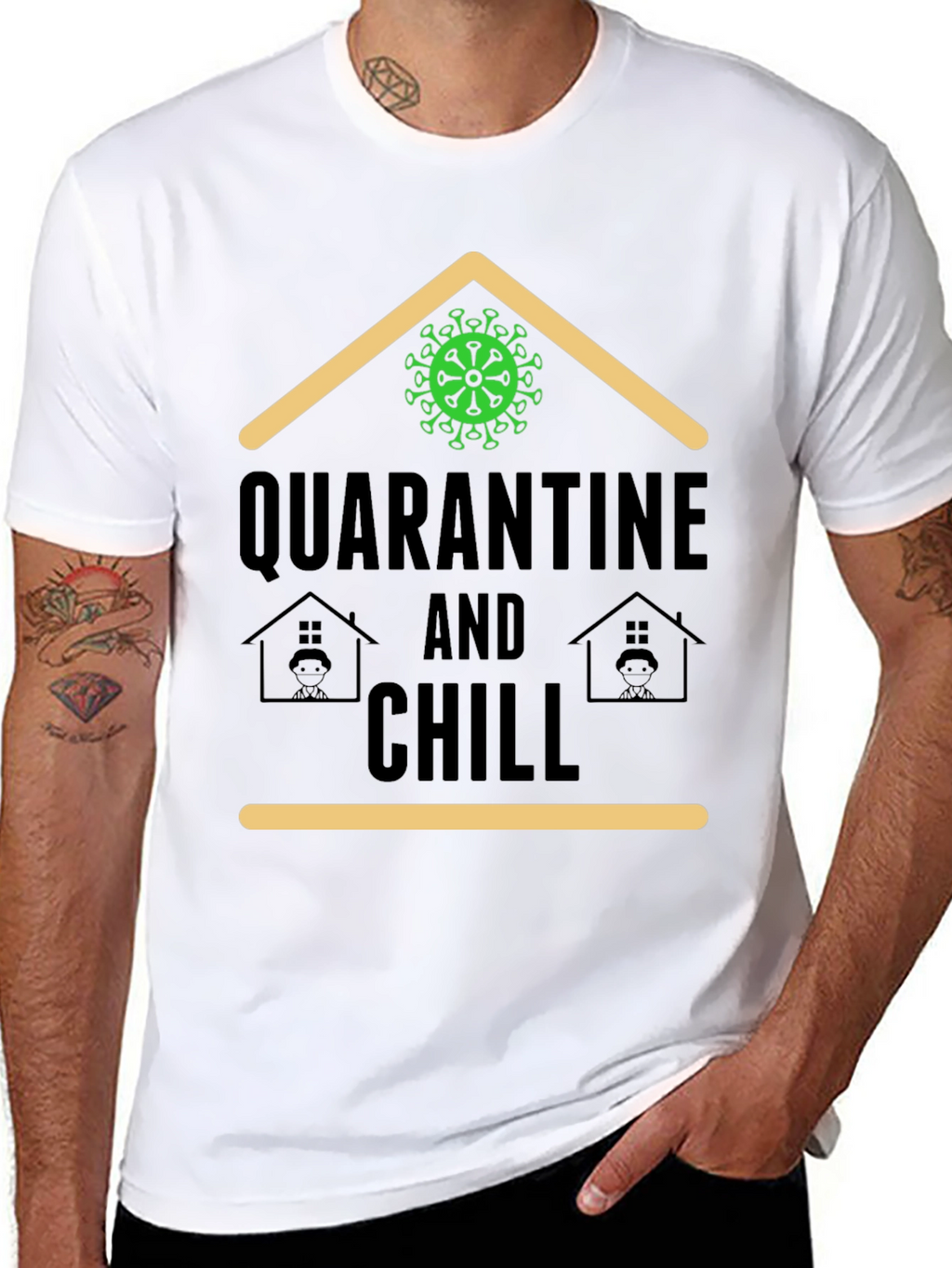 Quarantine and Chill T-Shirt - Stay Home Comfort
