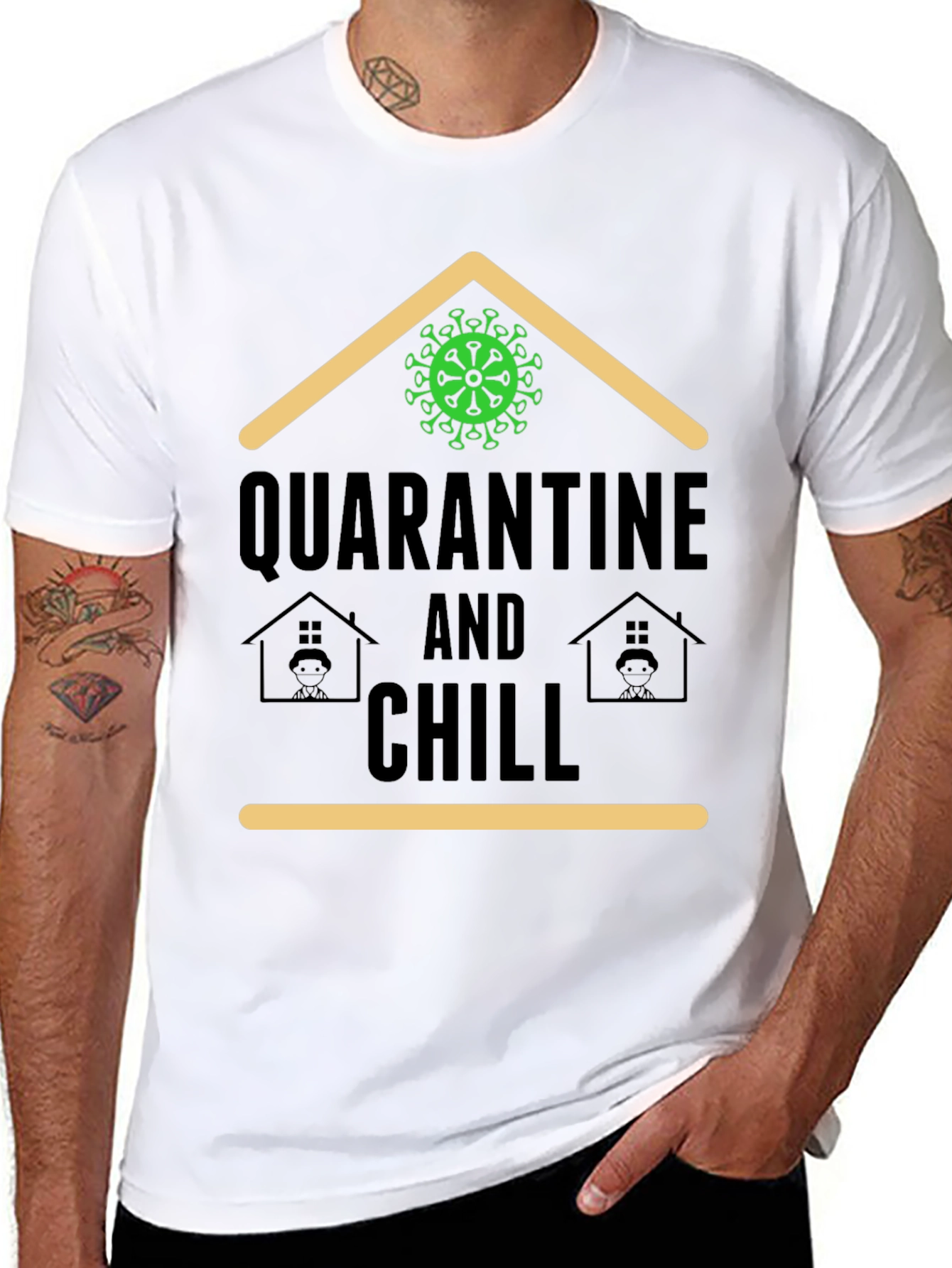 Quarantine and Chill T-Shirt - Stay Home Comfort