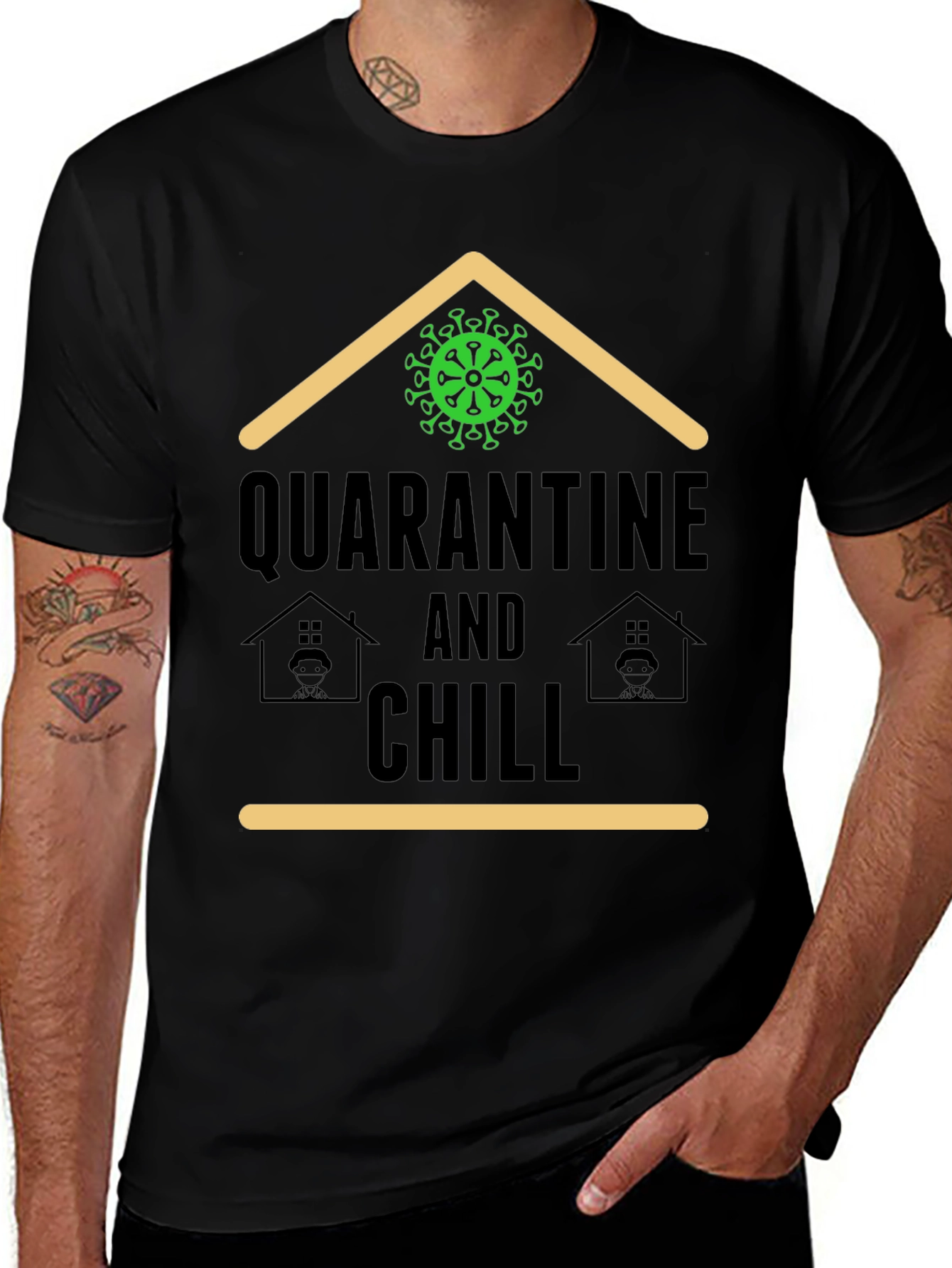 Quarantine and Chill T-Shirt - Stay Home Comfort