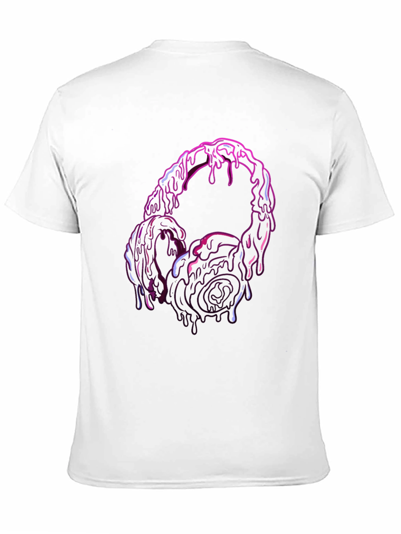 Melting Headphones Graphic Tee - Unique Style