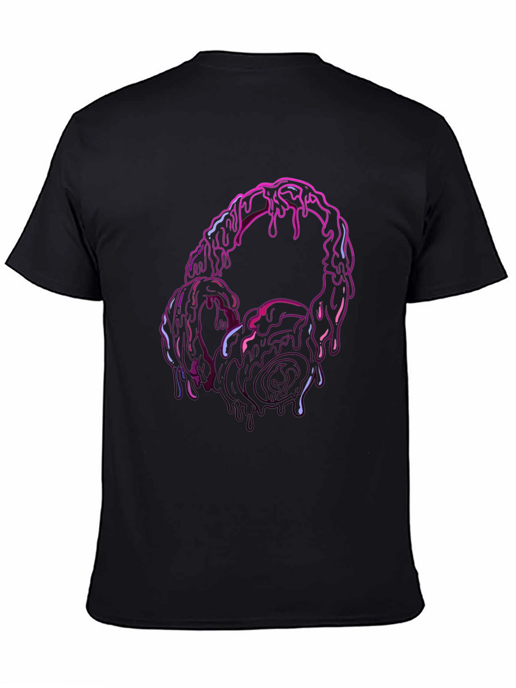 Melting Headphones Graphic Tee - Unique Style