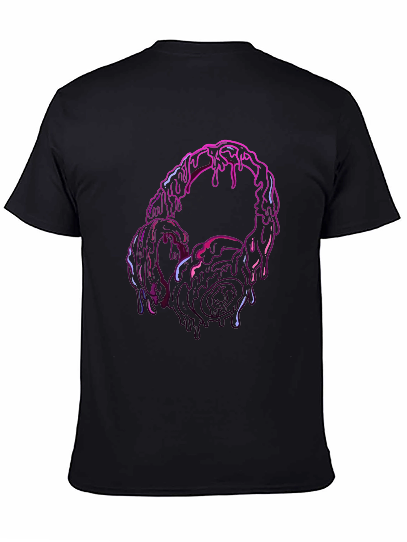 Melting Headphones Graphic Tee - Unique Style
