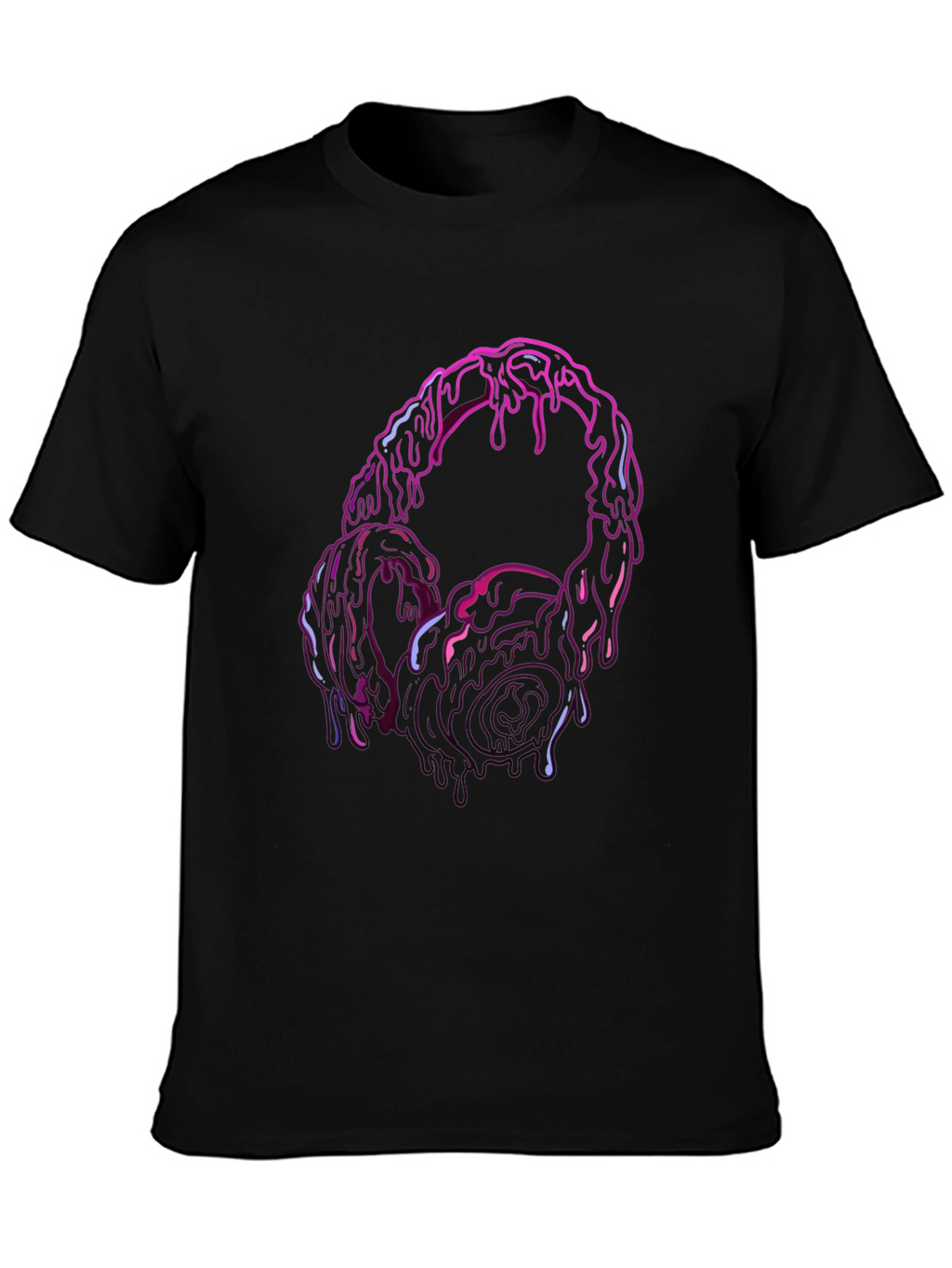 Melting Headphones Graphic Tee - Unique Style
