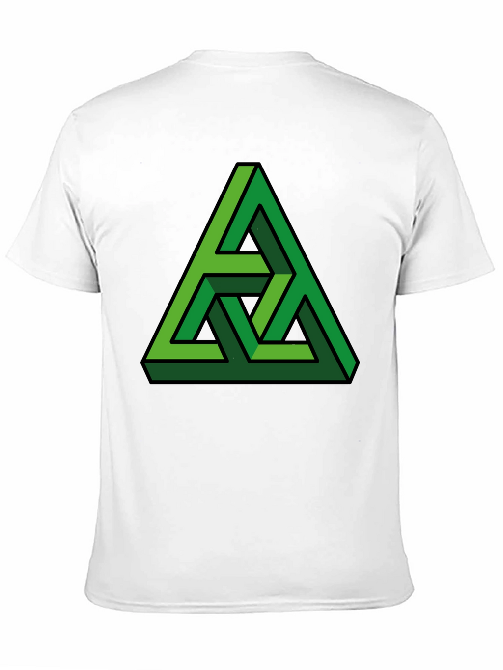 Optical Illusion Triangle Graphic T-Shirt