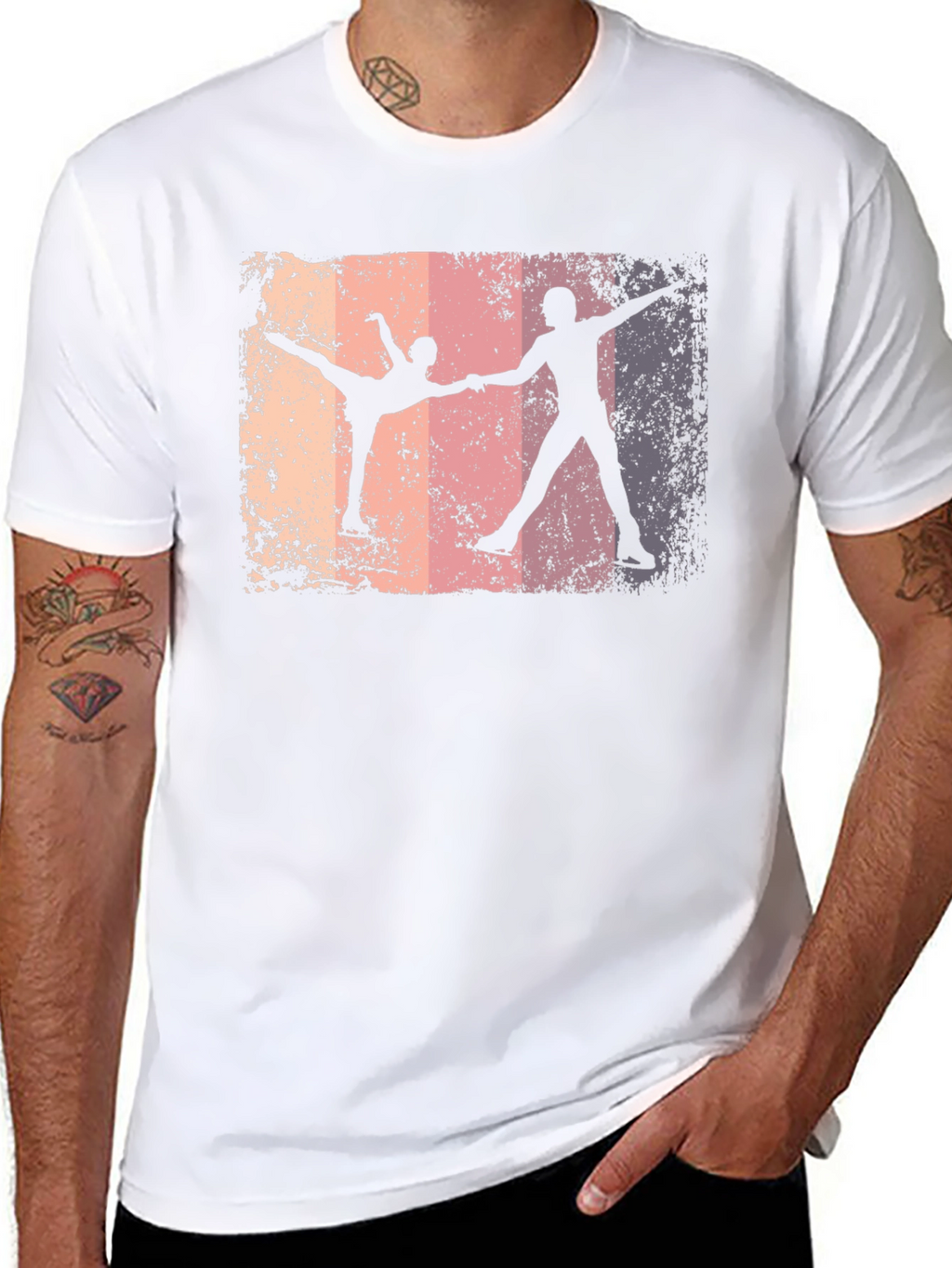 Ice Skating Silhouette T-Shirt