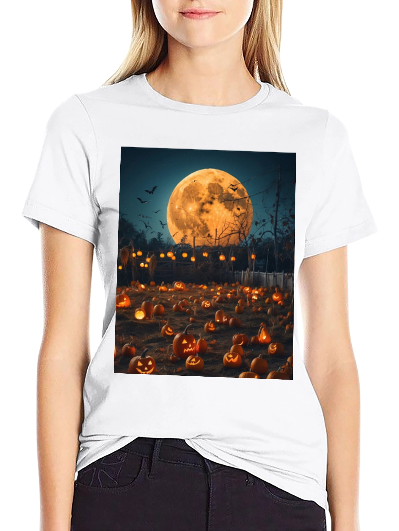 Halloween Pumpkin Patch Graphic Tee