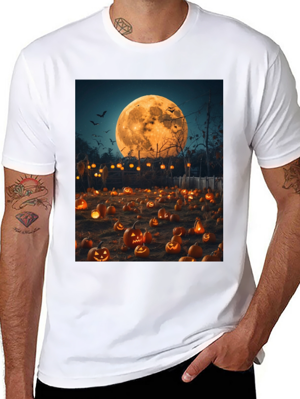 Halloween Pumpkin Patch Graphic Tee