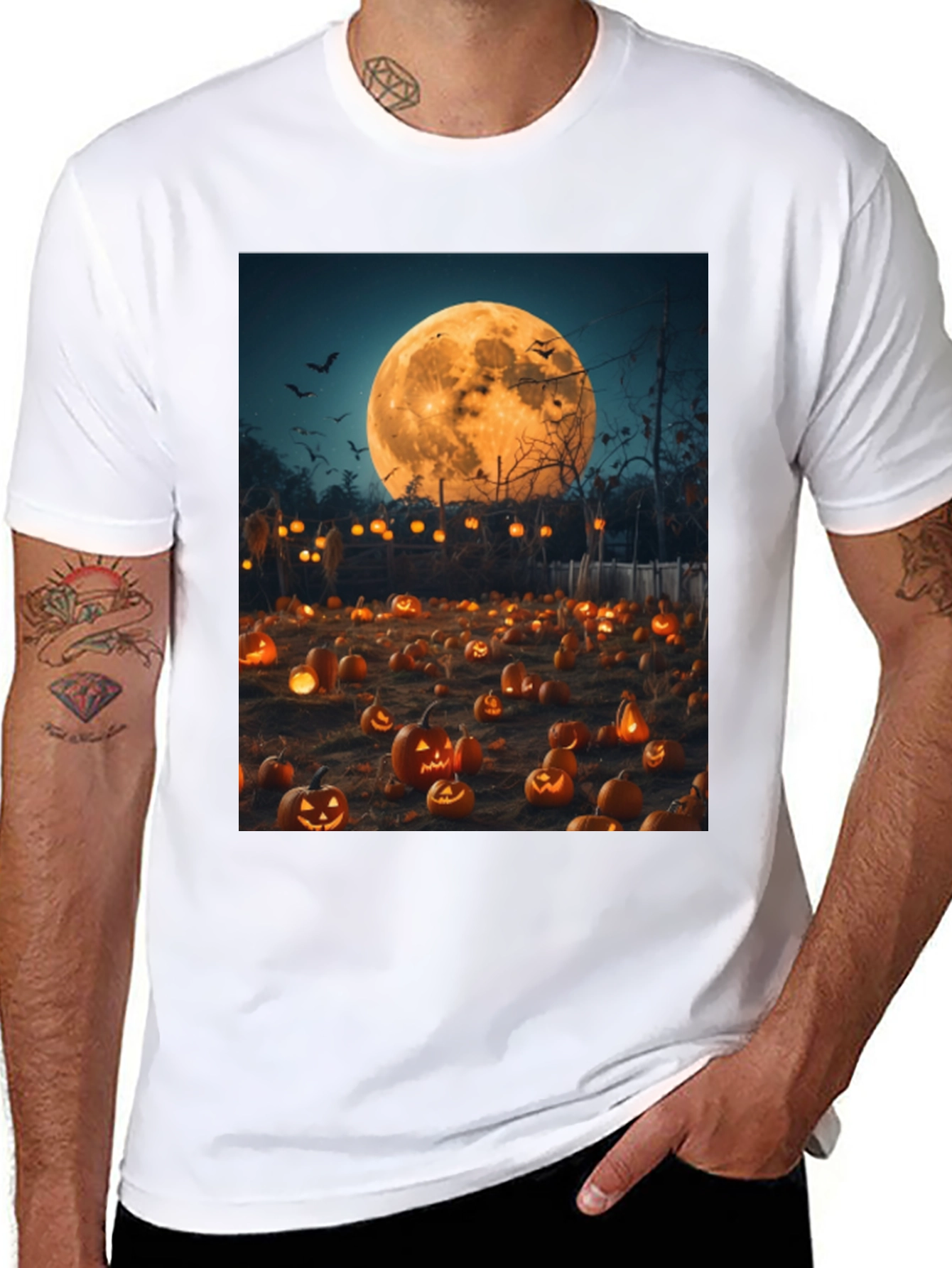 Halloween Pumpkin Patch Graphic Tee