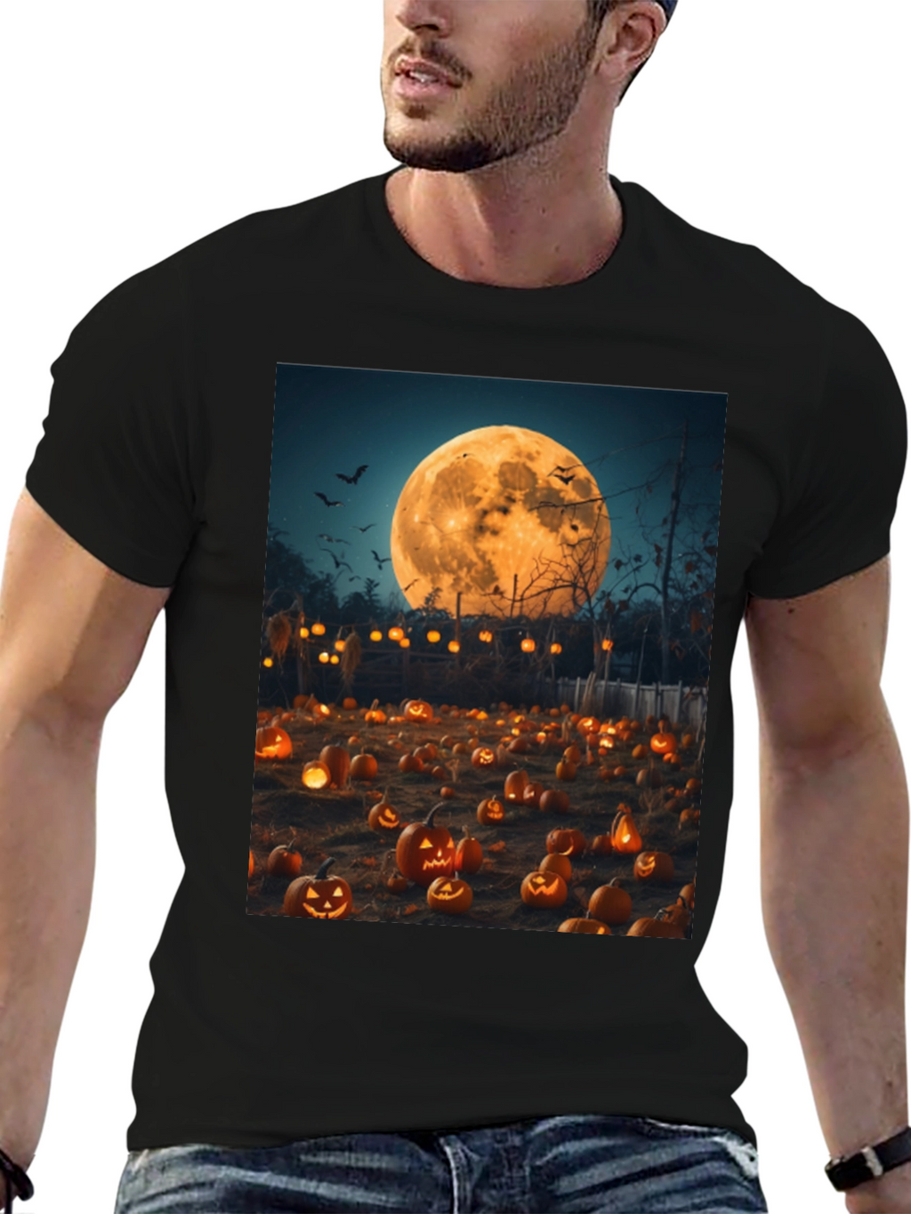 Halloween Pumpkin Patch Graphic Tee