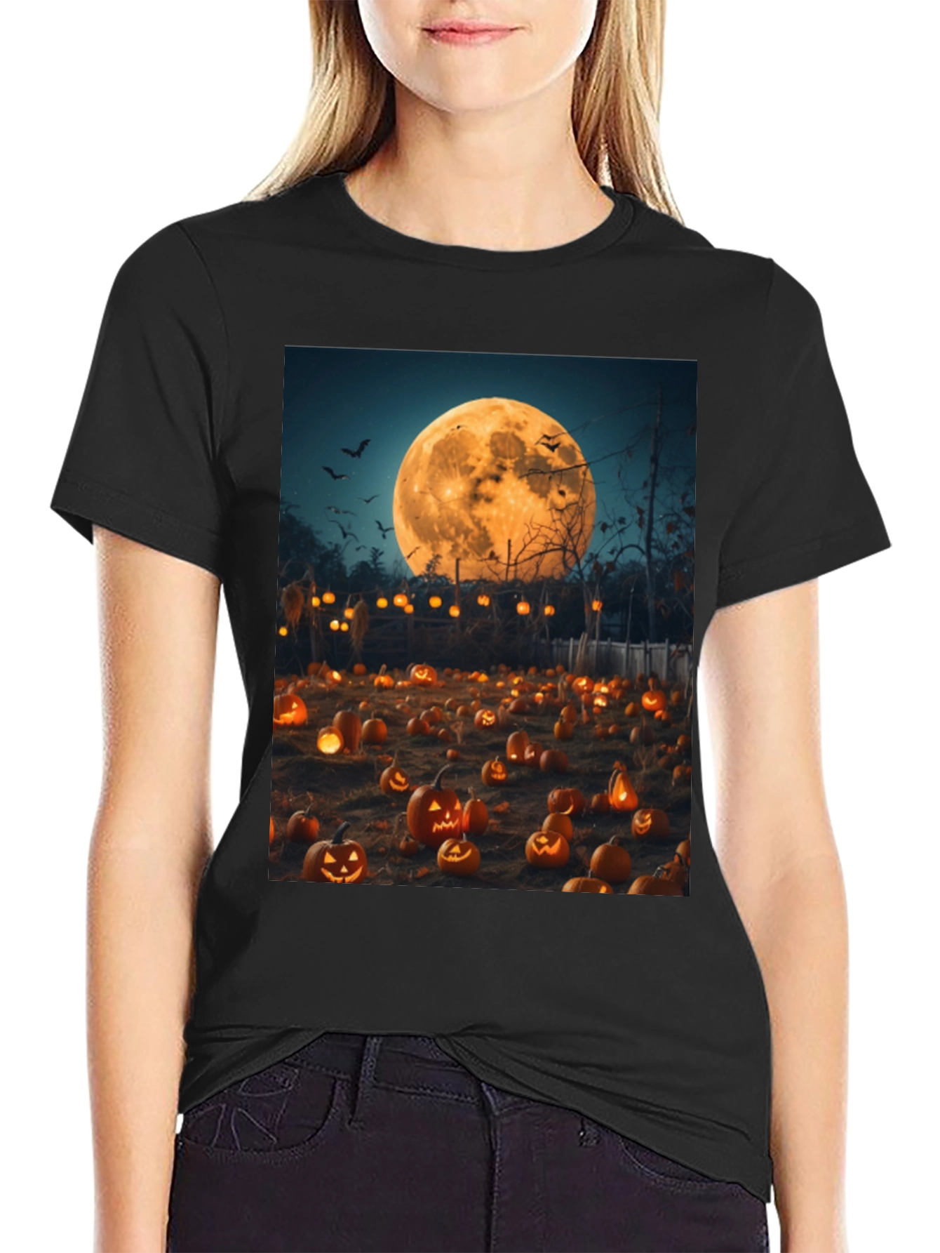Halloween Pumpkin Patch Graphic Tee