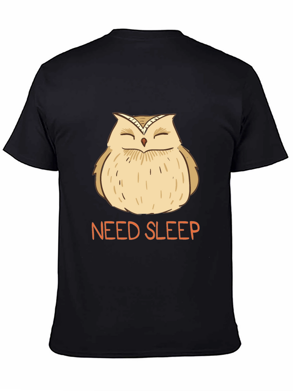 Need Sleep Owl Graphic Tee - Black T-Shirt