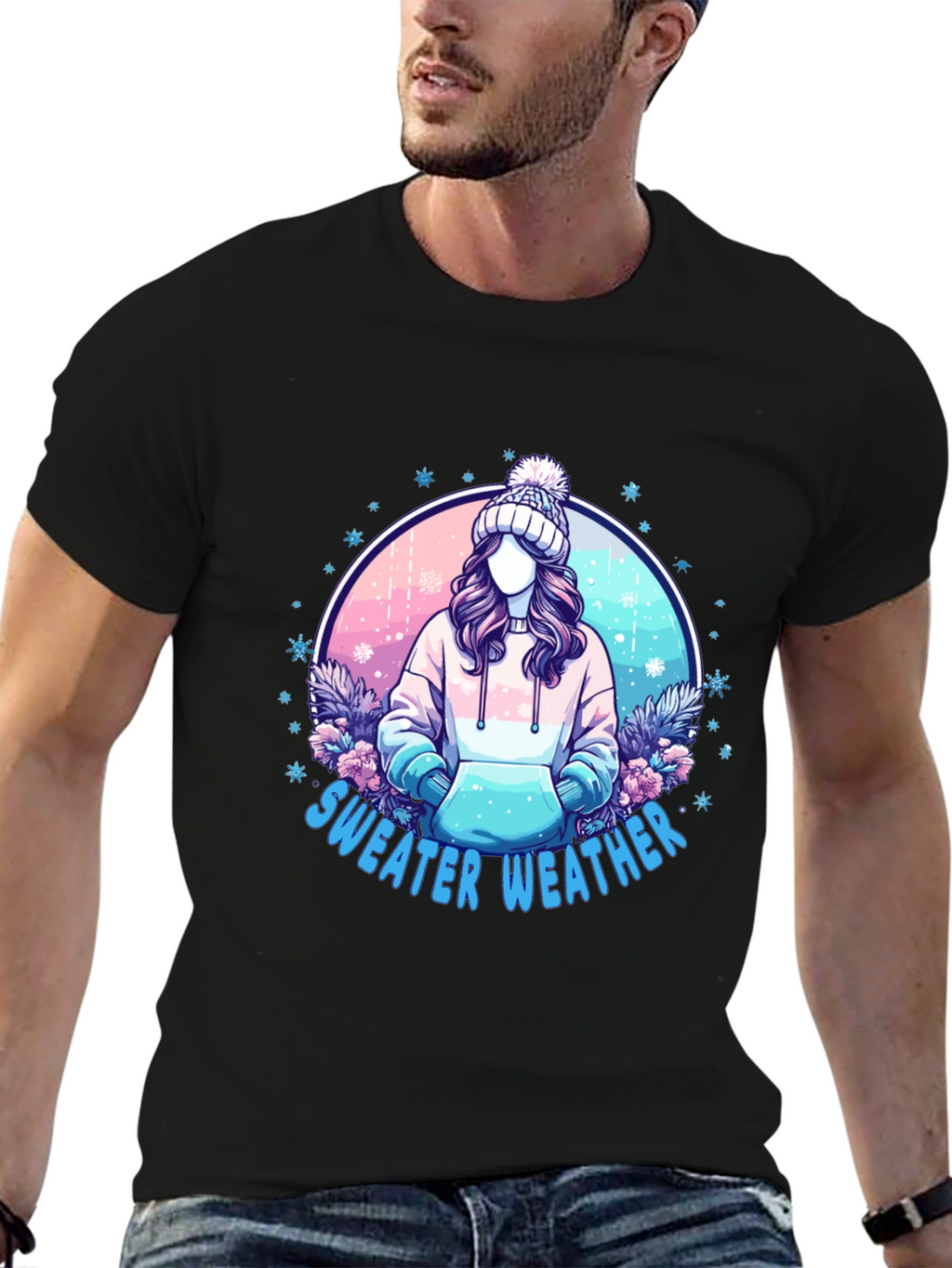 Sweater Weather Graphic Tee - Cozy & Stylish