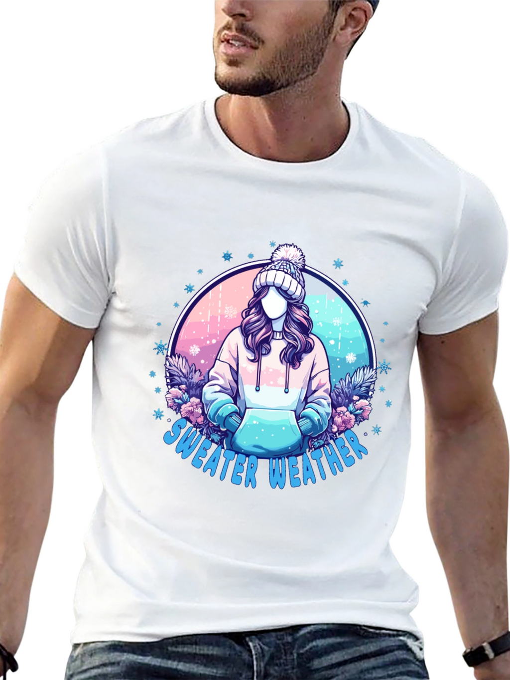 Sweater Weather Graphic Tee - Cozy & Stylish