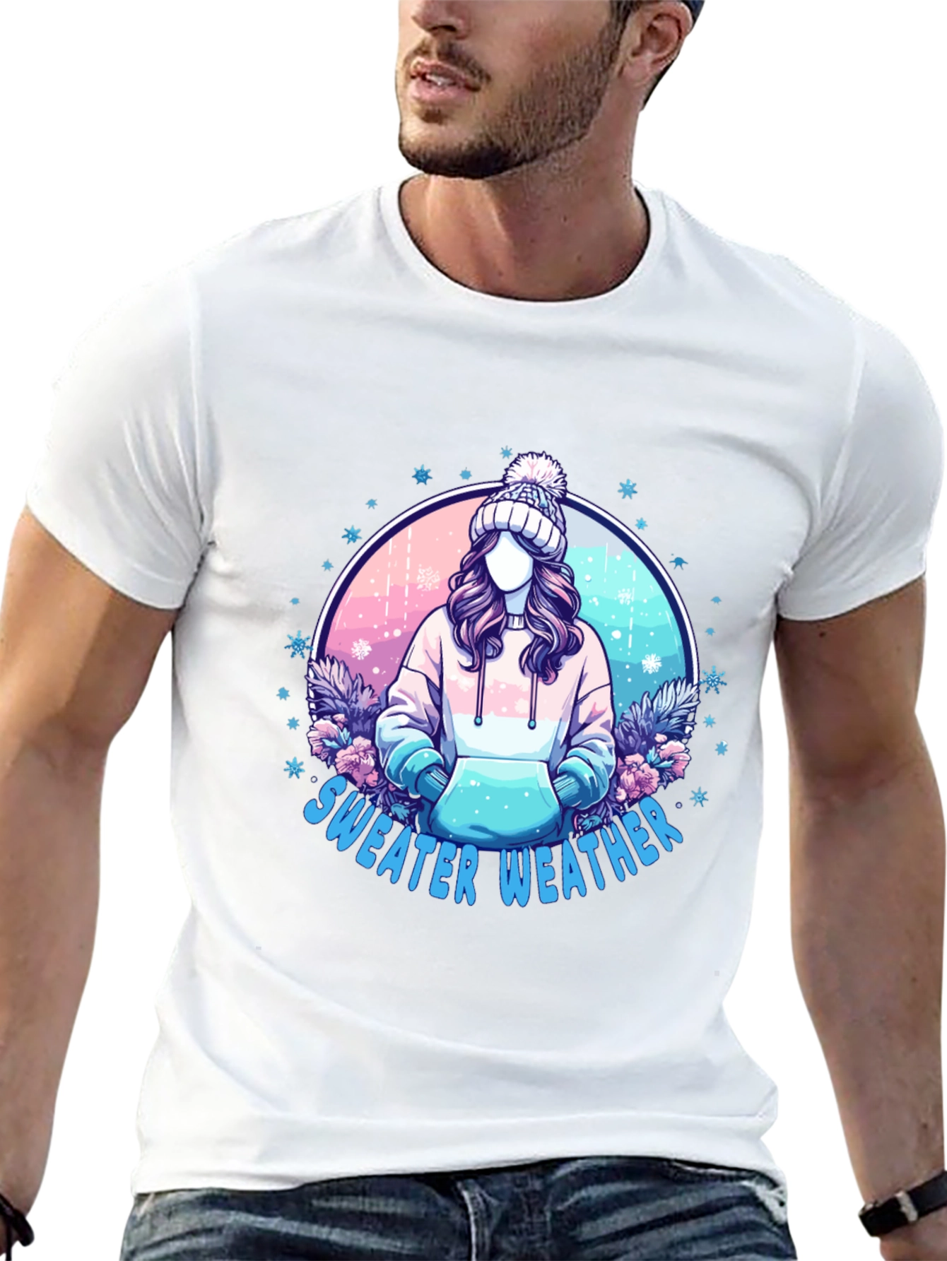 Sweater Weather Graphic Tee - Cozy & Stylish