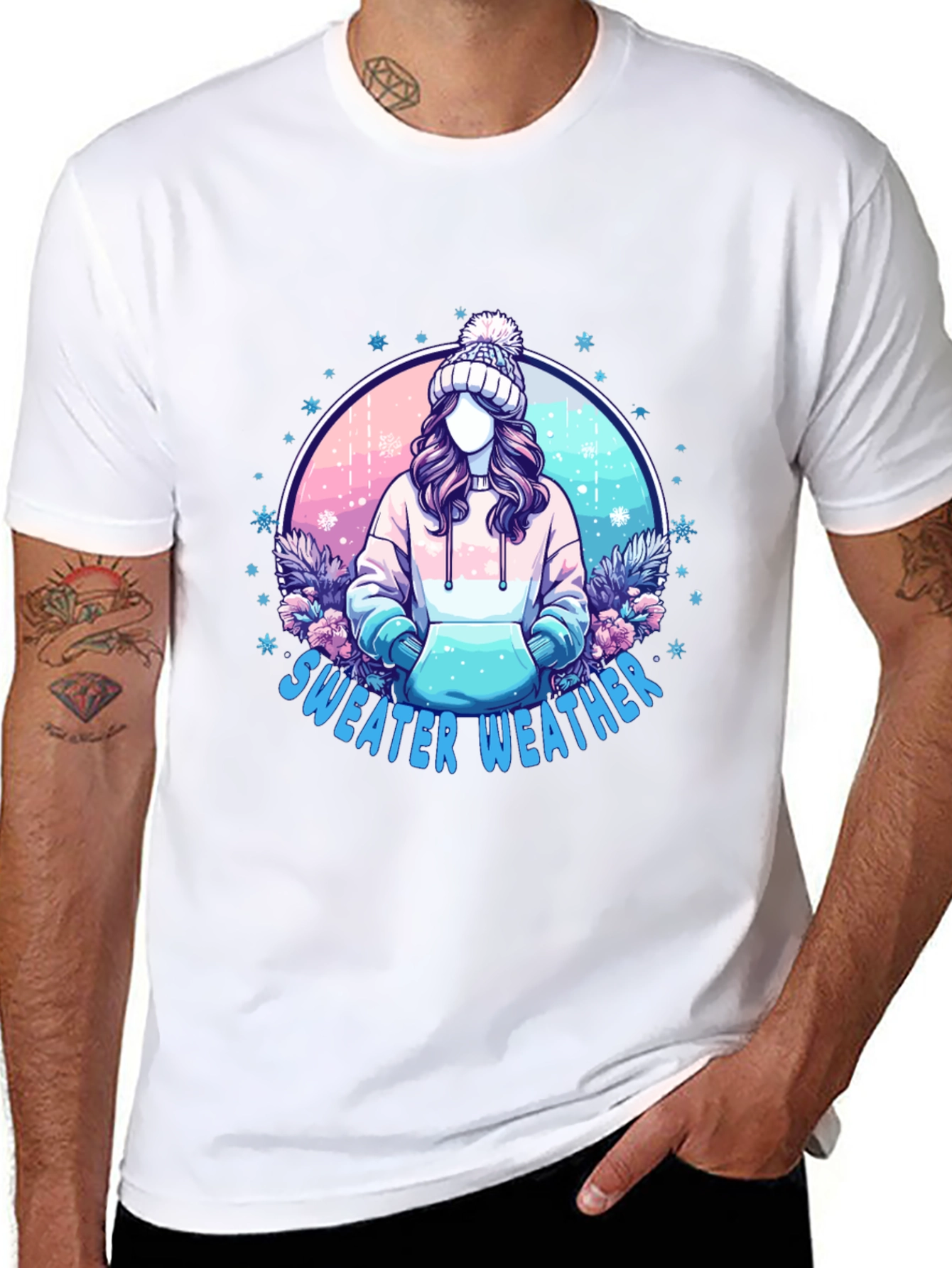 Sweater Weather Graphic Tee - Cozy & Stylish