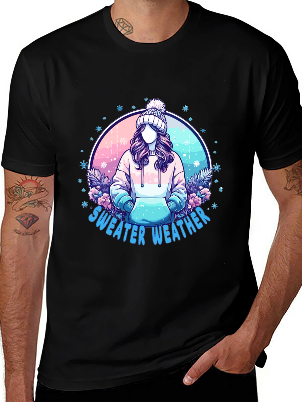 Sweater Weather Graphic Tee - Cozy & Stylish