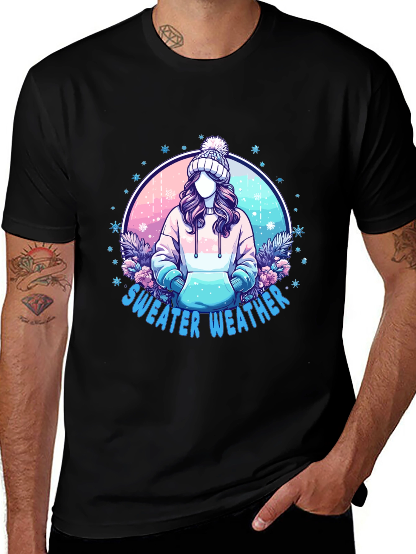 Sweater Weather Graphic Tee - Cozy & Stylish