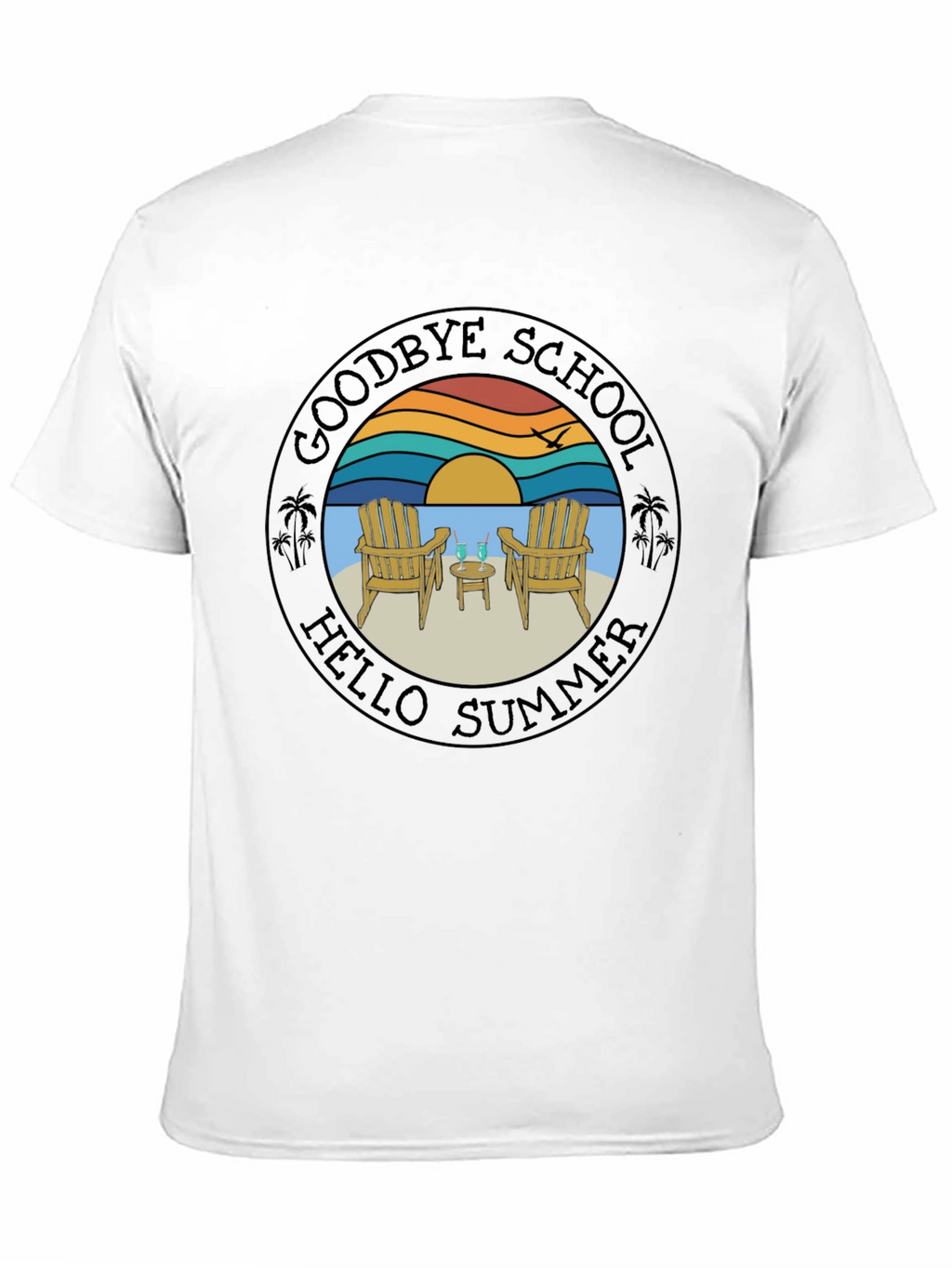 Goodbye School Hello Summer Graphic T-Shirt