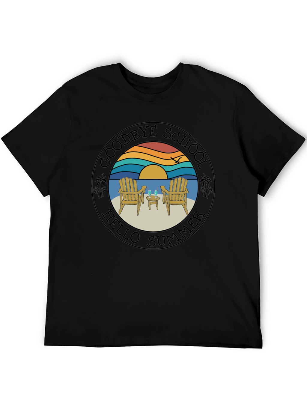 Goodbye School Hello Summer Graphic T-Shirt