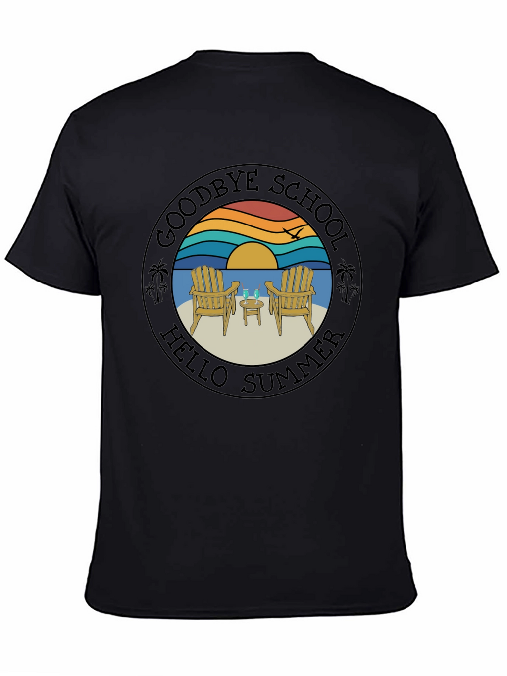 Goodbye School Hello Summer Graphic T-Shirt
