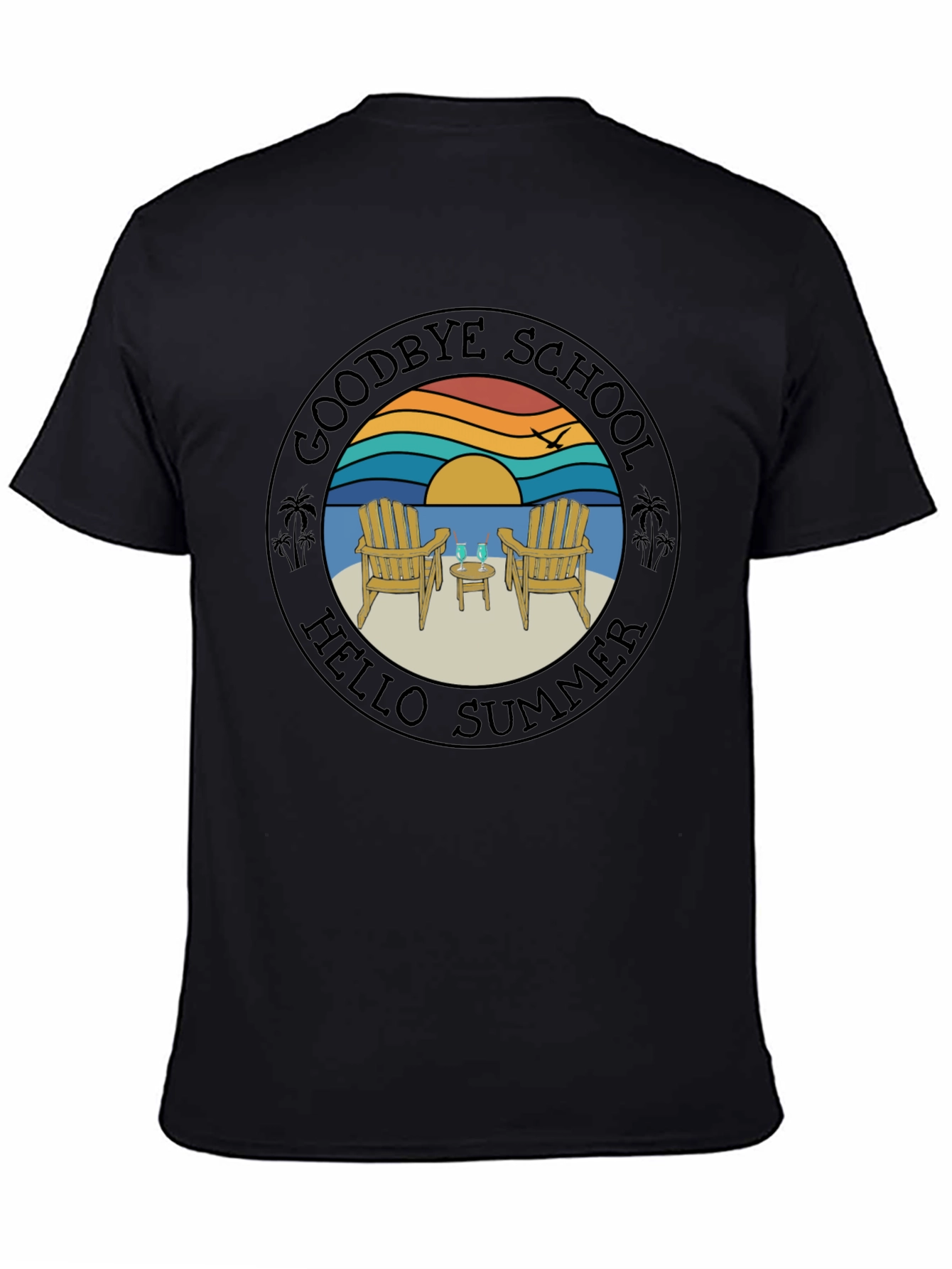 Goodbye School Hello Summer Graphic T-Shirt