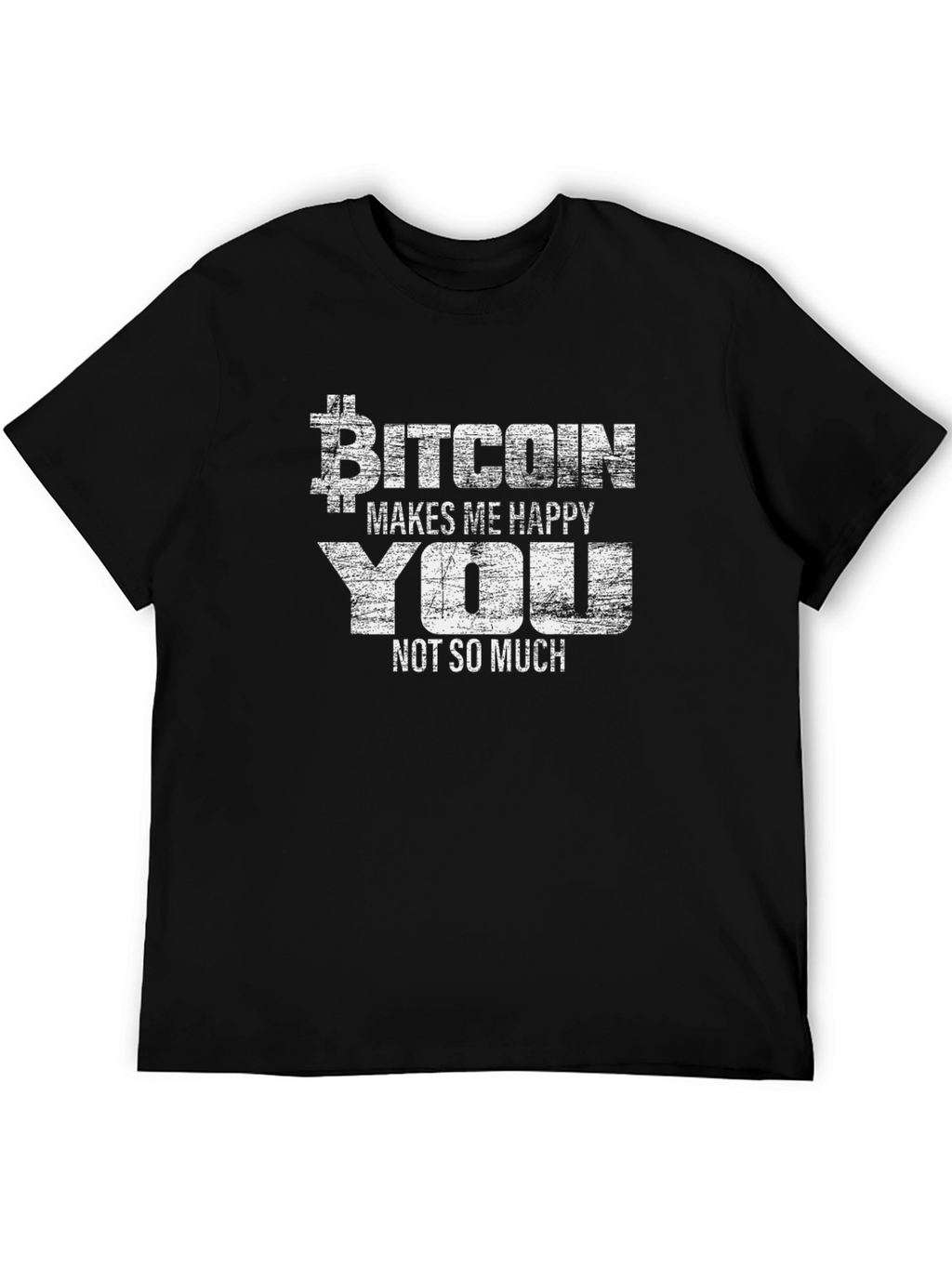 Bitcoin Makes Me Happy T-Shirt - Crypto Tee