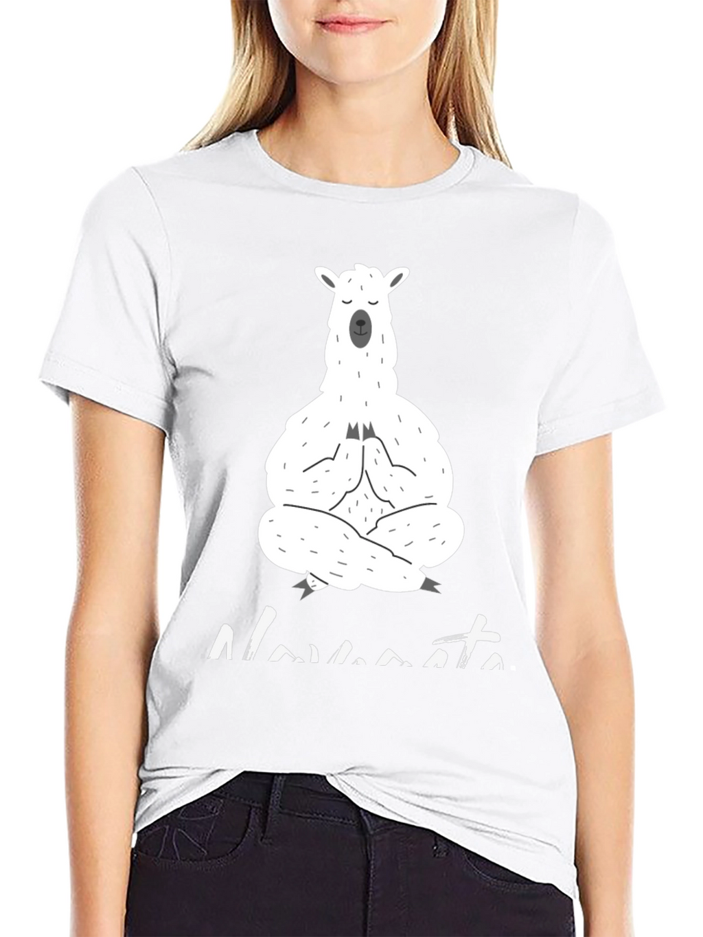Meditating Llama T-Shirt - Namaste