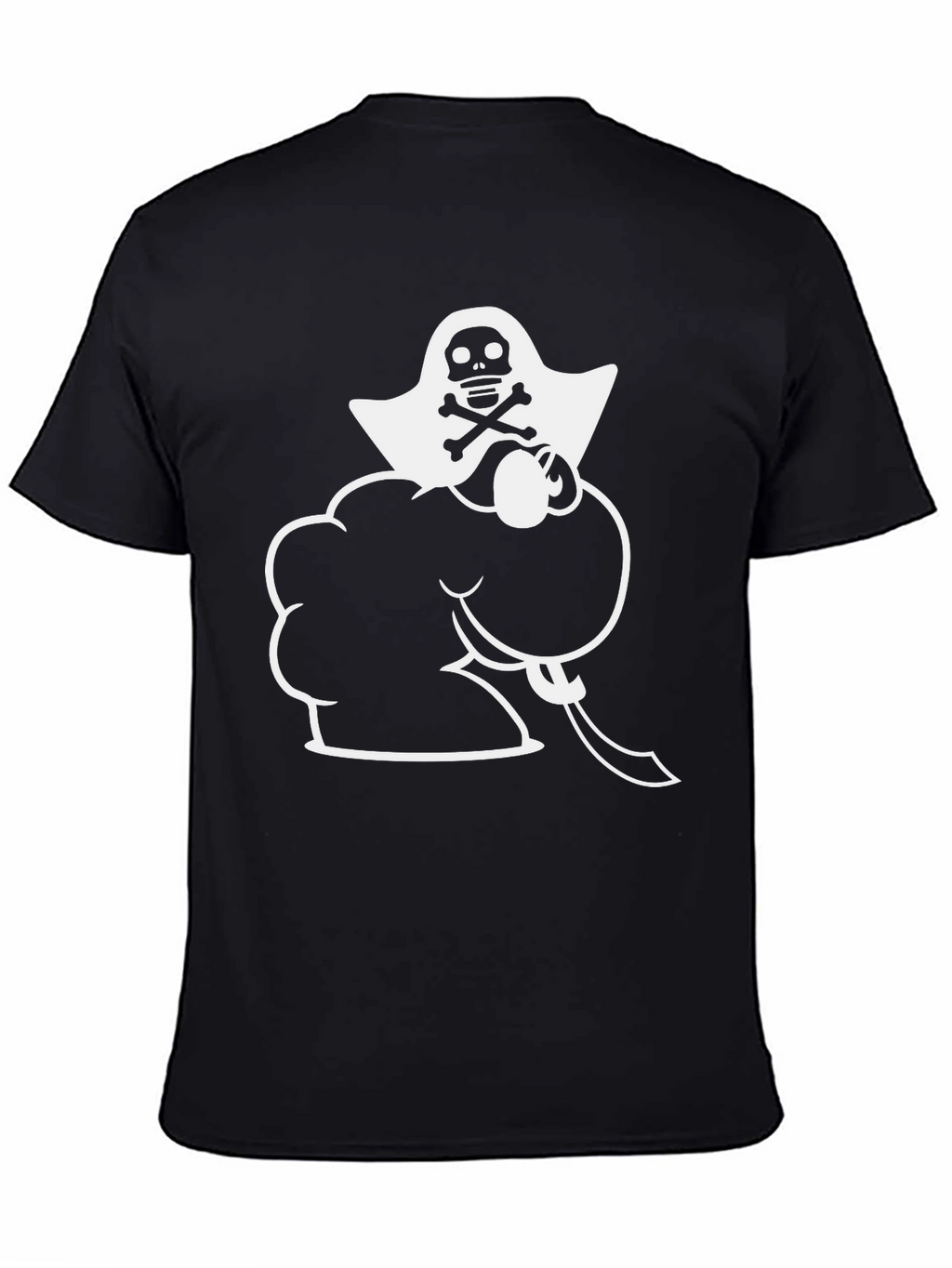 Pirate Chef Graphic Tee - Black Cotton T-Shirt