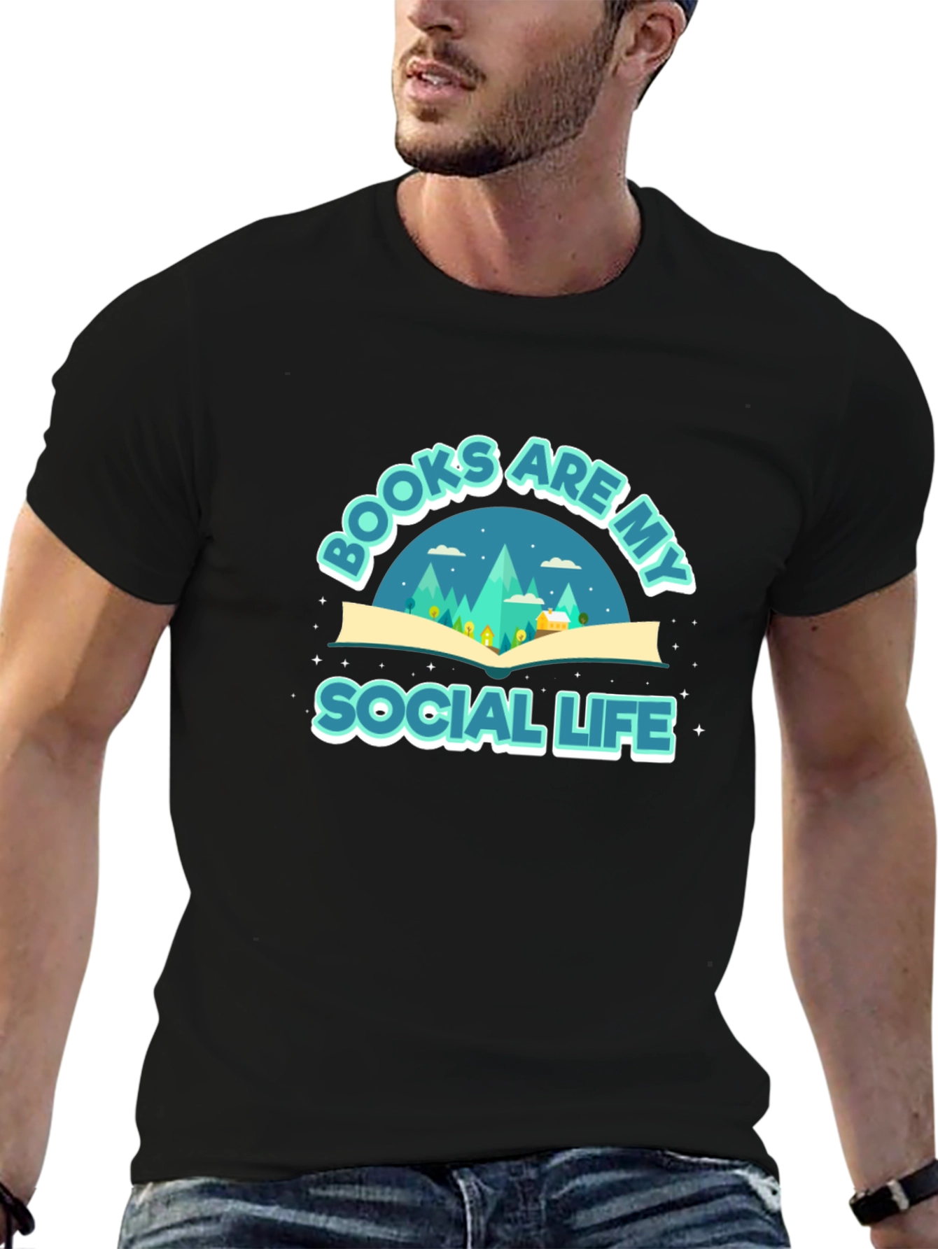 Books are My Social Life Graphic Tee