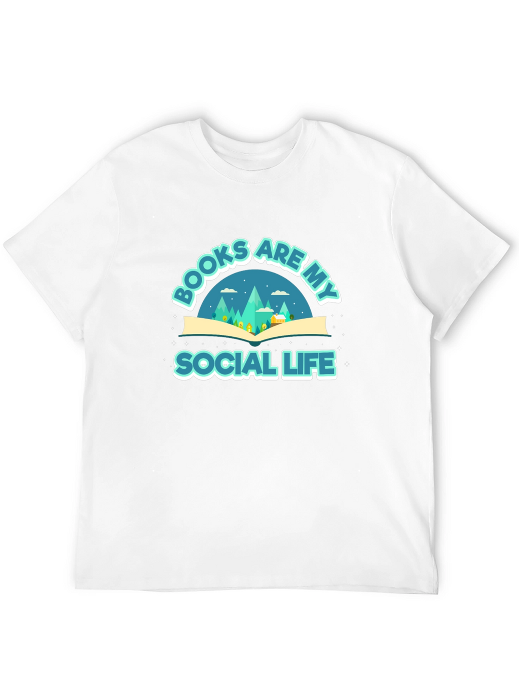Books are My Social Life Graphic Tee