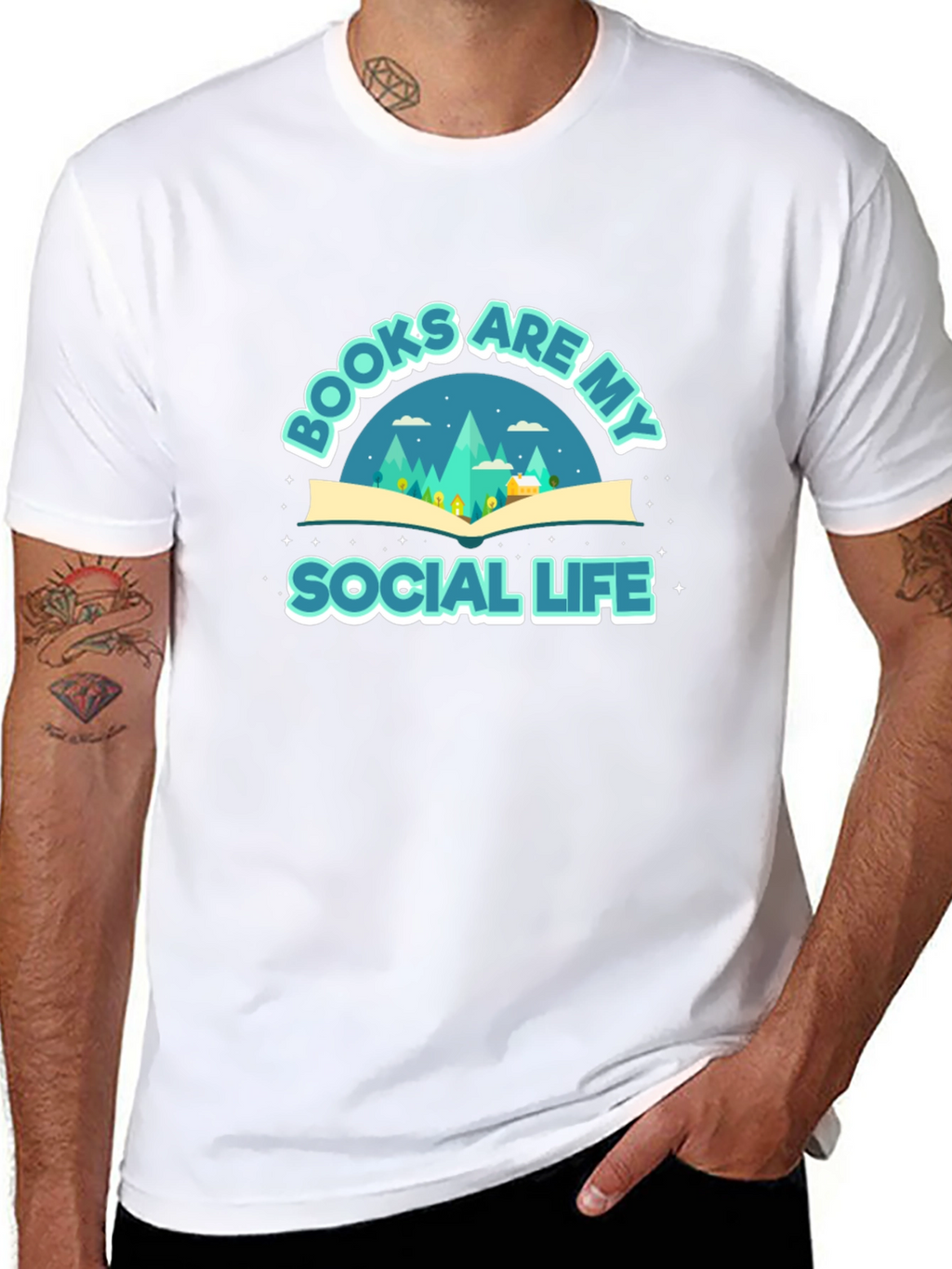 Books are My Social Life Graphic Tee