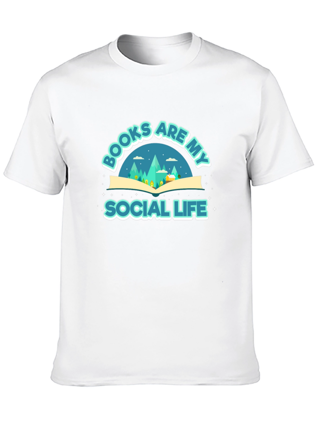 Books are My Social Life Graphic Tee