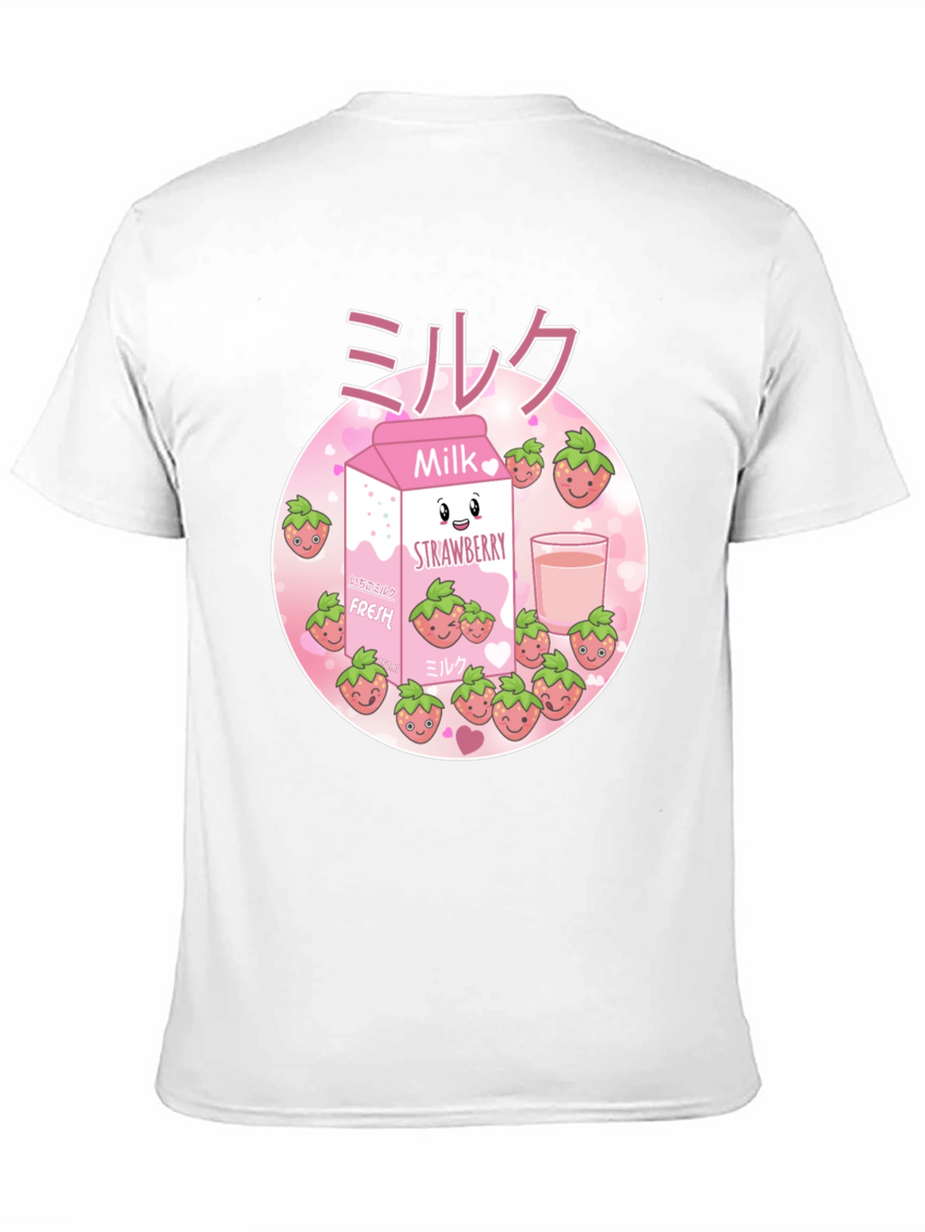 Strawberry Milk T-Shirt - Kawaii Design