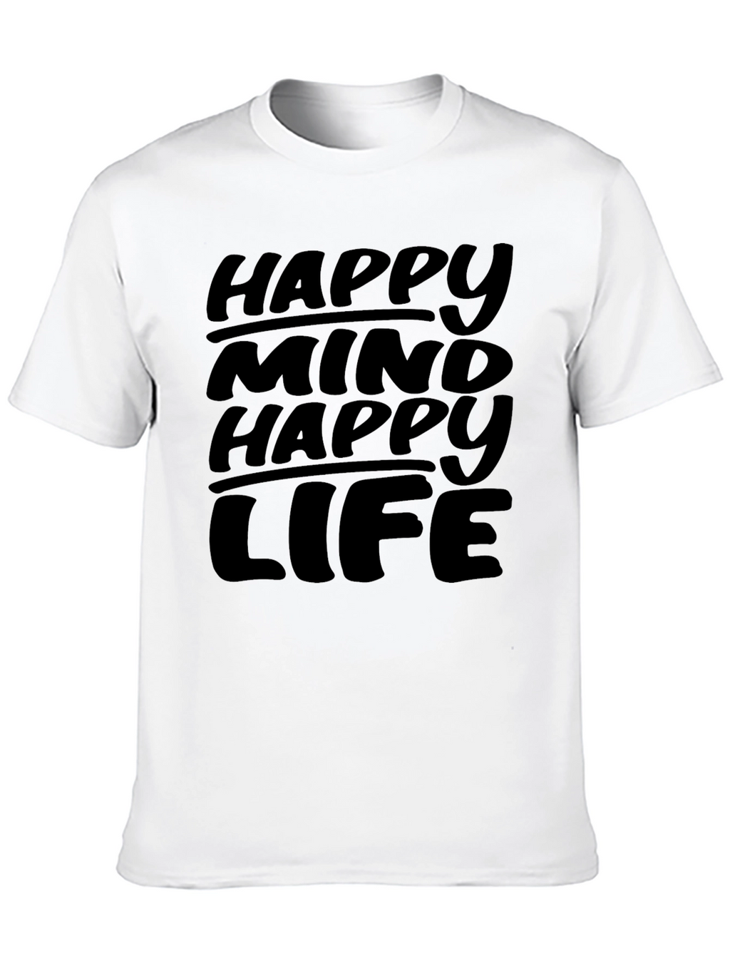 Happy Mind Happy Life Graphic Tee