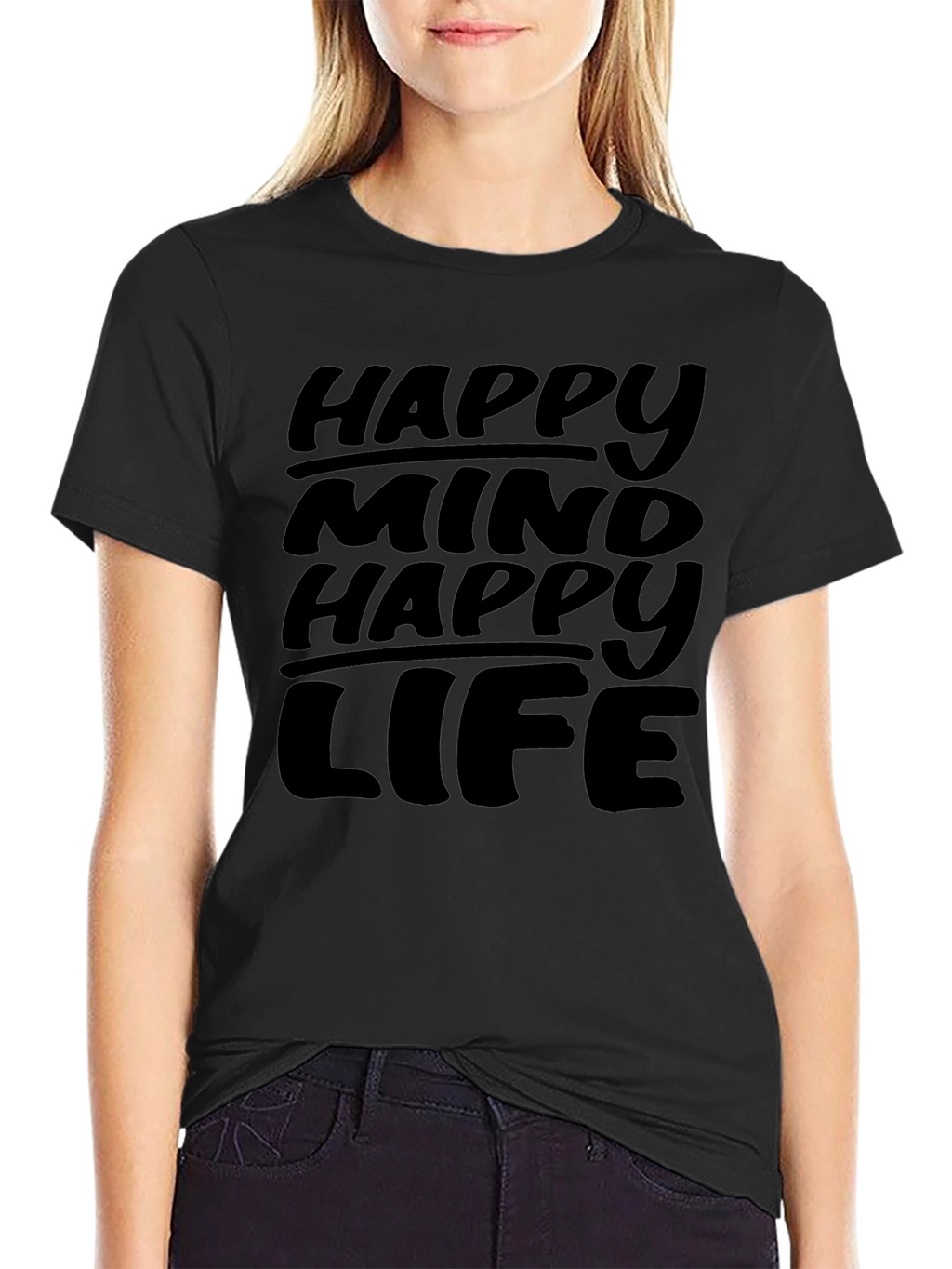 Happy Mind Happy Life Graphic Tee