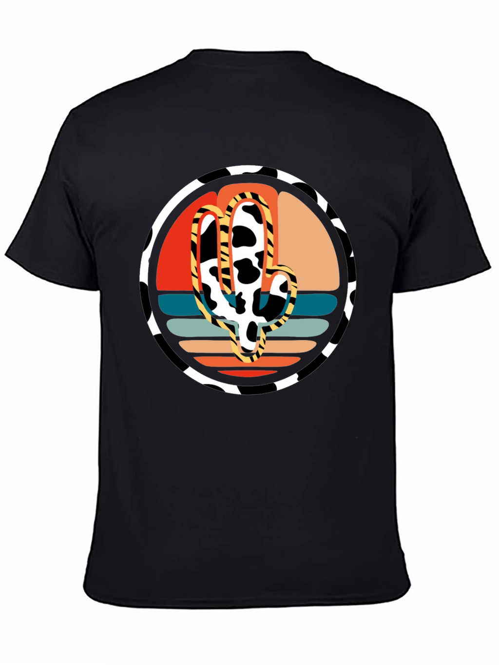 Cactus Cow Print Graphic Tee