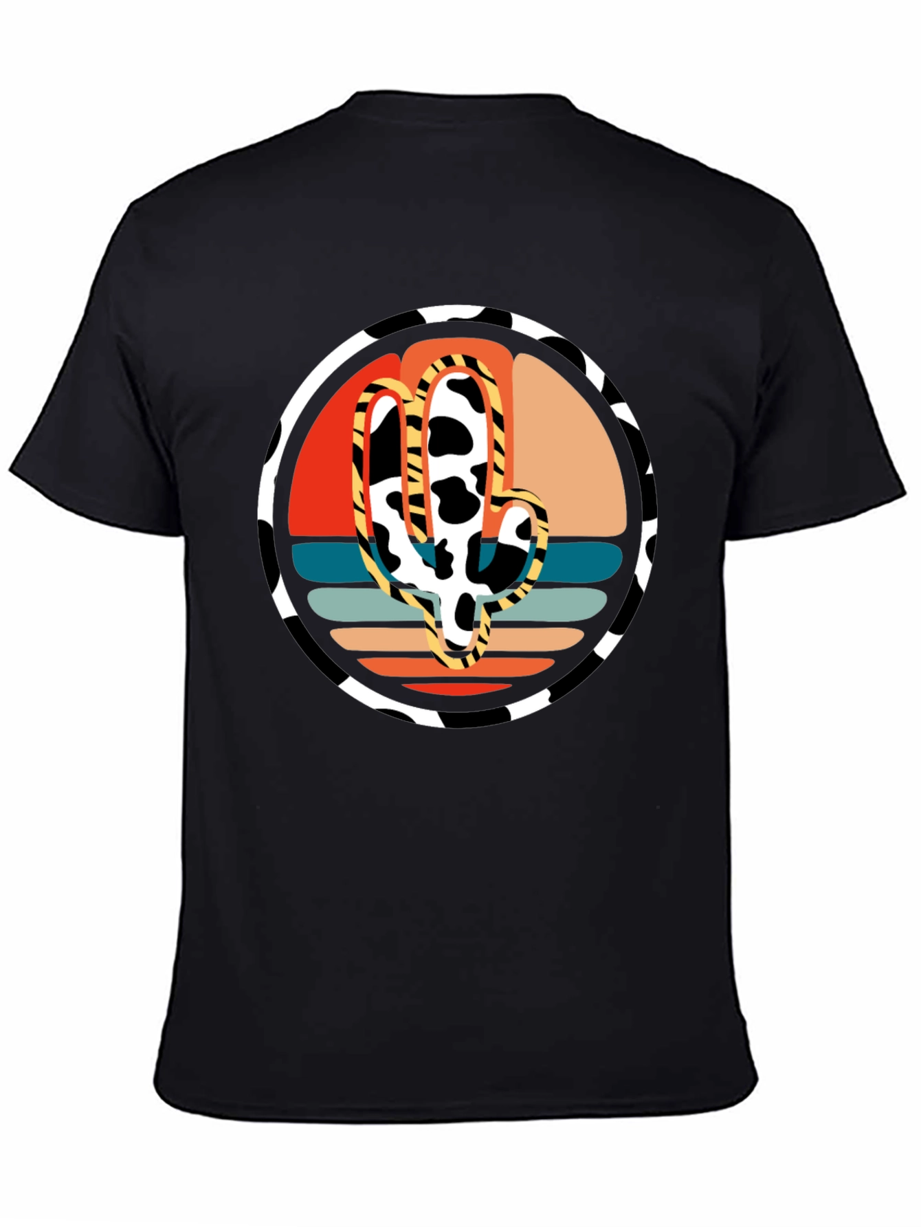 Cactus Cow Print Graphic Tee