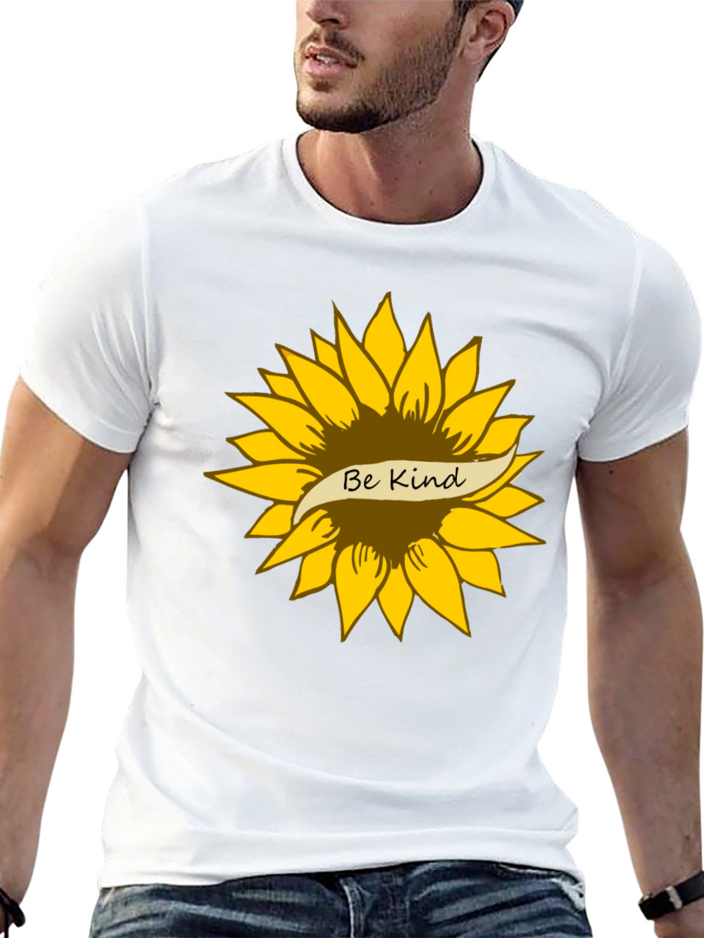 Be Kind Sunflower Graphic T-Shirt