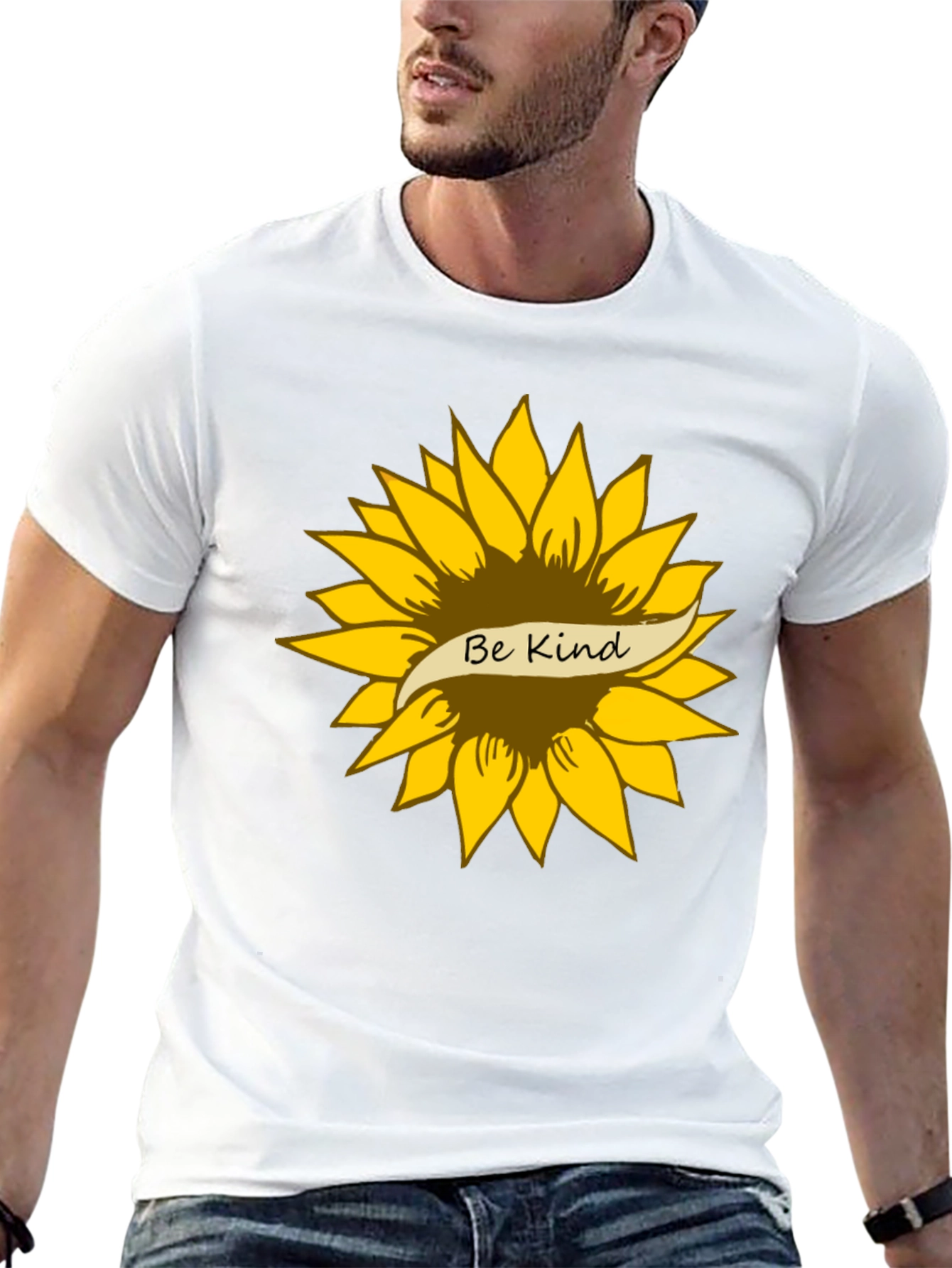 Be Kind Sunflower Graphic T-Shirt